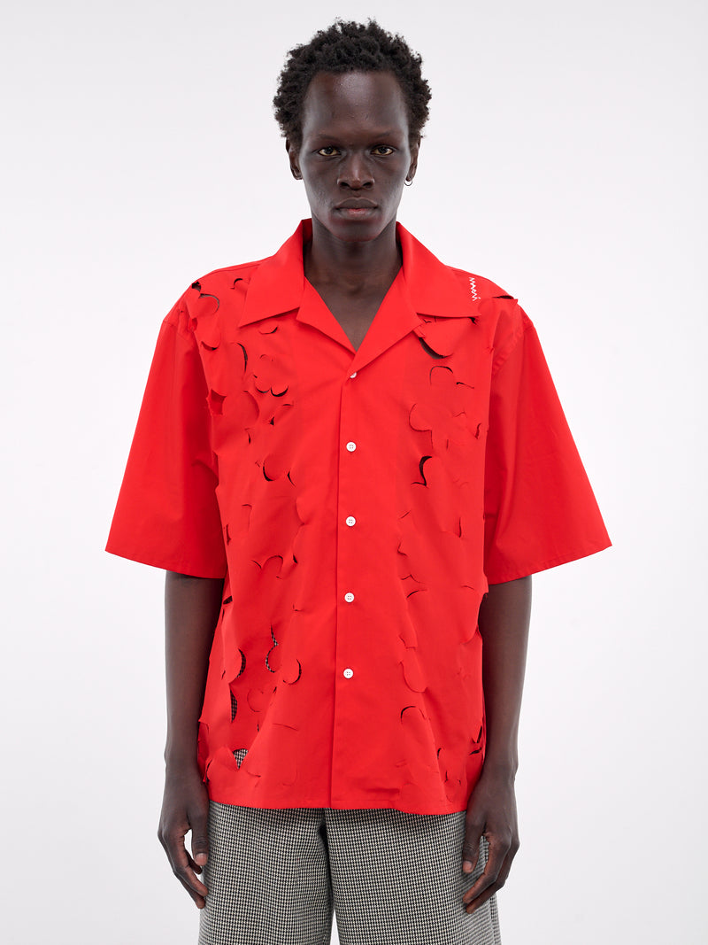 Cut-Out Shirt (CUMU0342S0-USR013-RED)