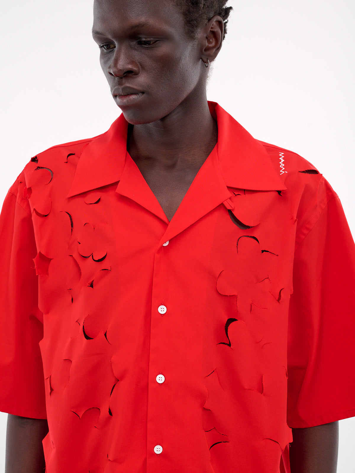 Cut-Out Shirt (CUMU0342S0-USR013-RED)