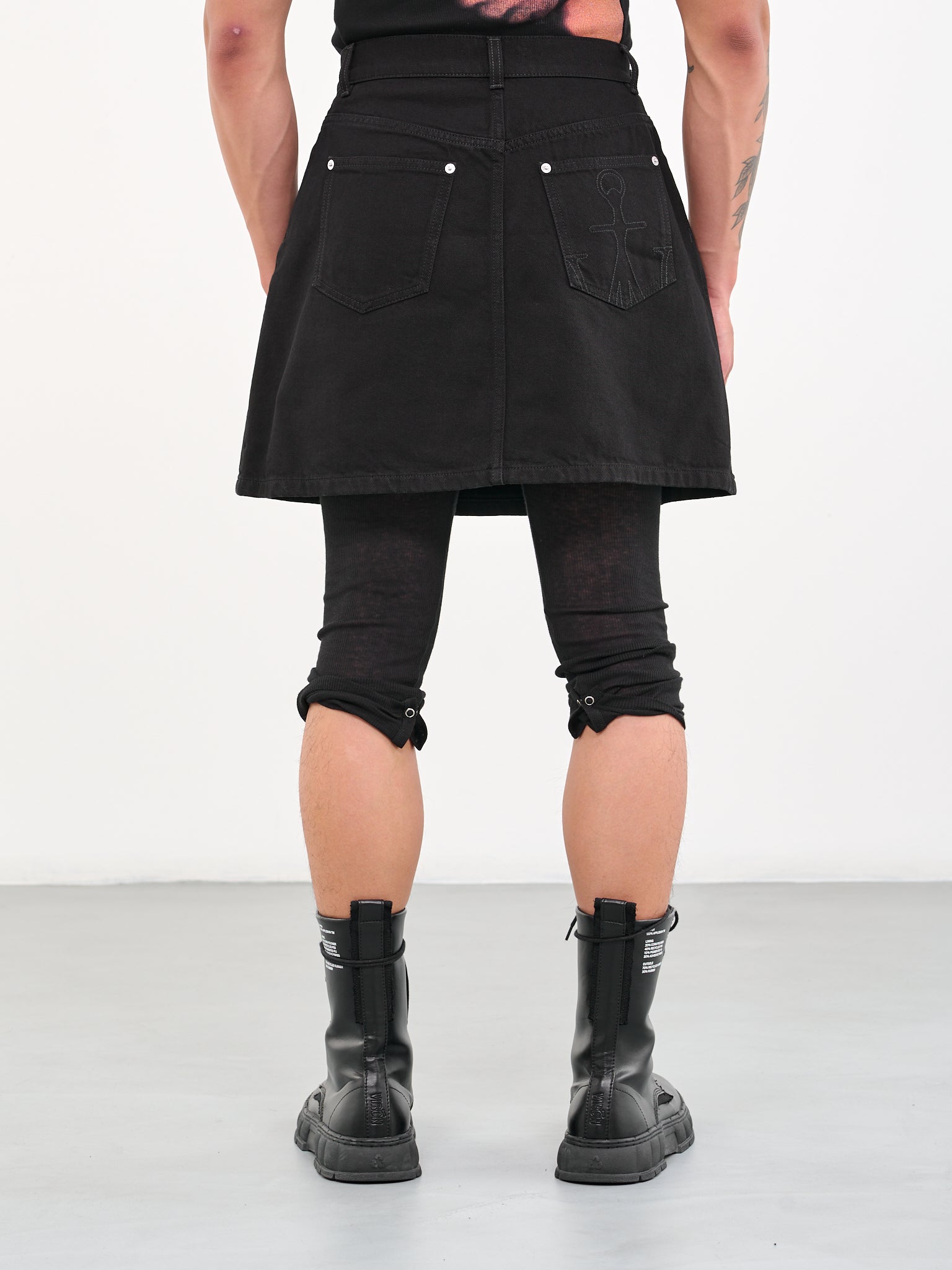 Jw Anderson Padlock Strap Mini Skirt Black