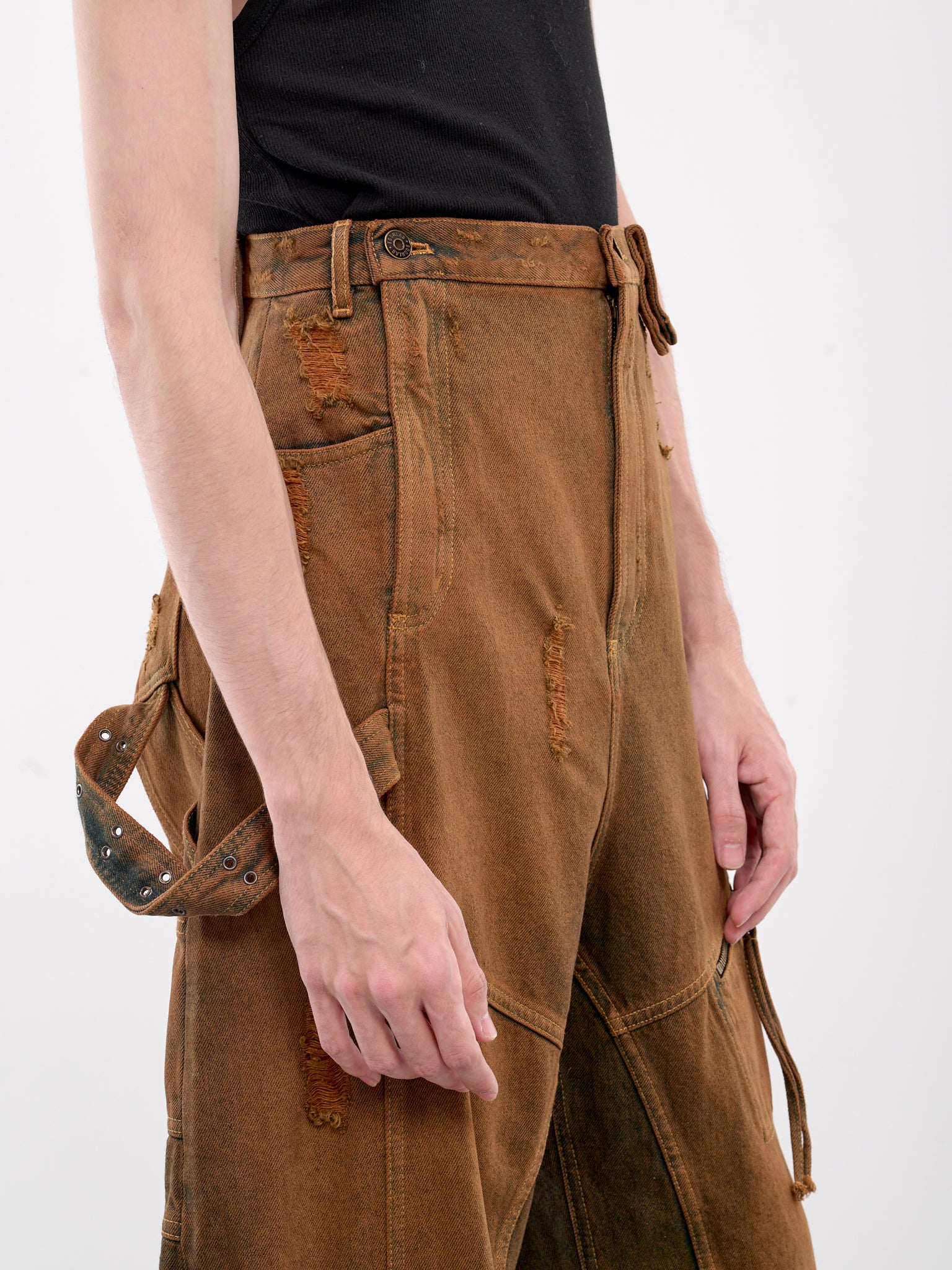 Cargo Elevated Denim Pants (DN-002-A-DENIM-ROUILLE)