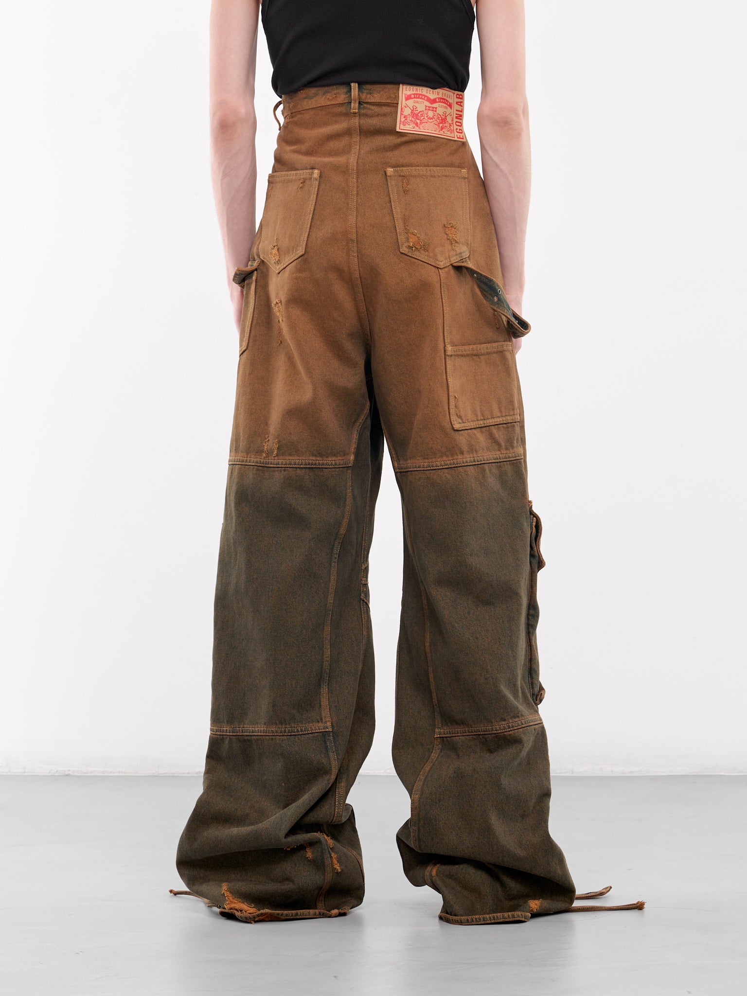 Cargo Elevated Denim Pants (DN-002-A-DENIM-ROUILLE)