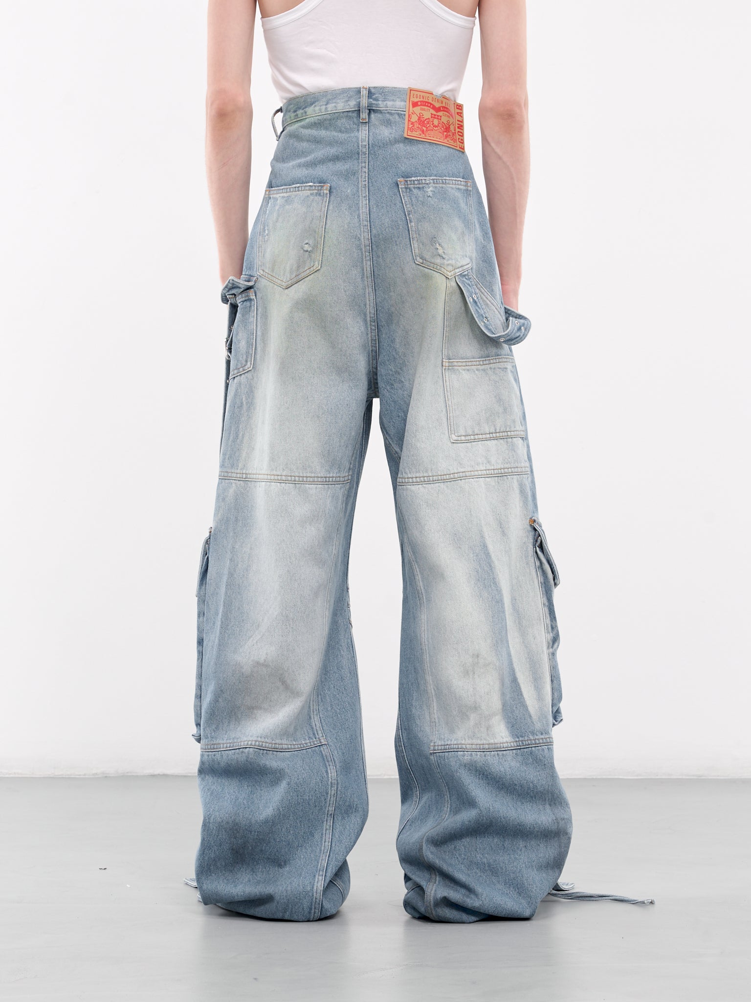 Cargo Elevated Denim Pants (DN-002-C-DENIM-BLUE)