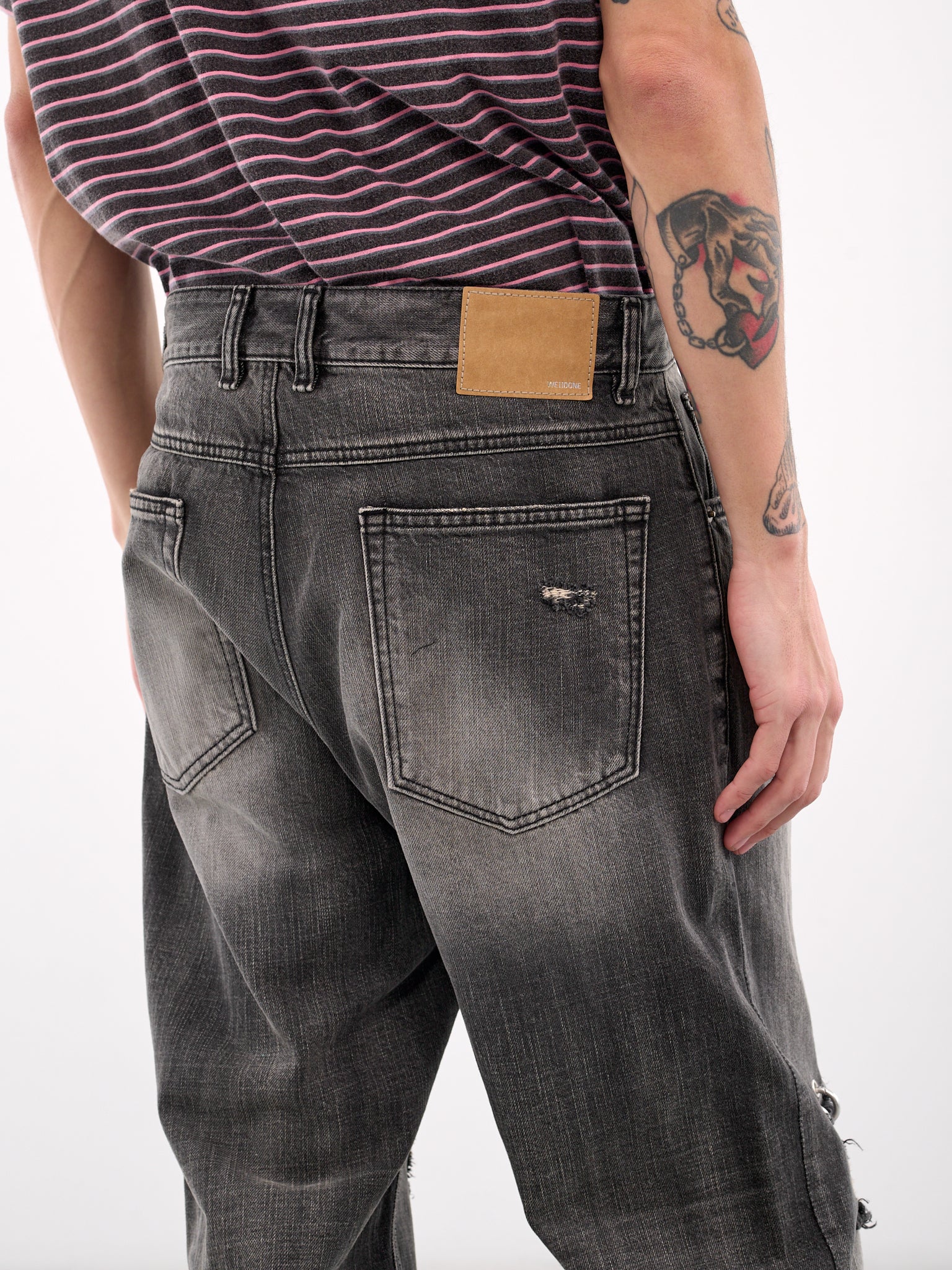 Distressed Denim Trousers (DPO-25-333-BLACK)