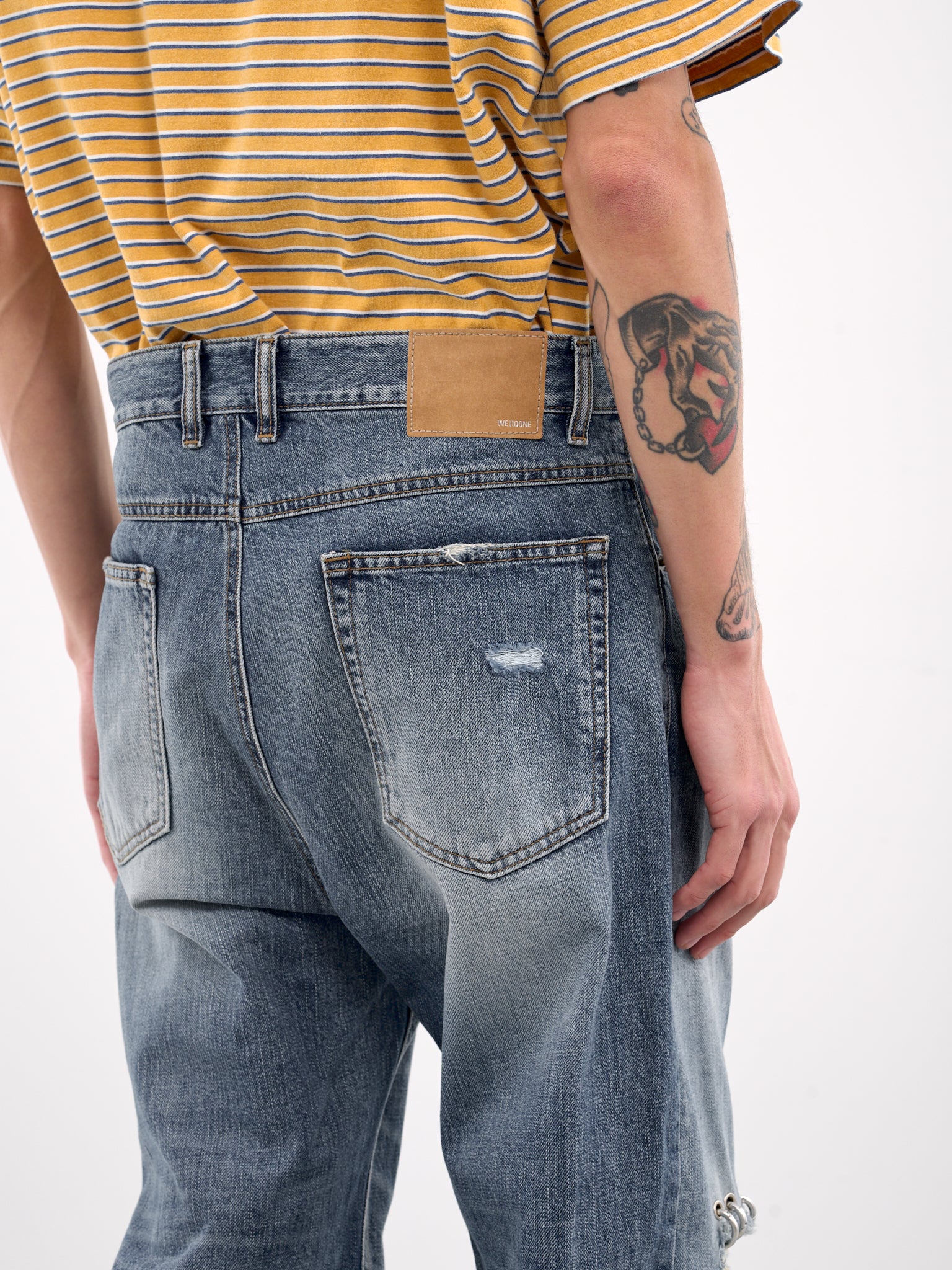 Distressed Denim Trousers (DP0-25-333-BLUE)