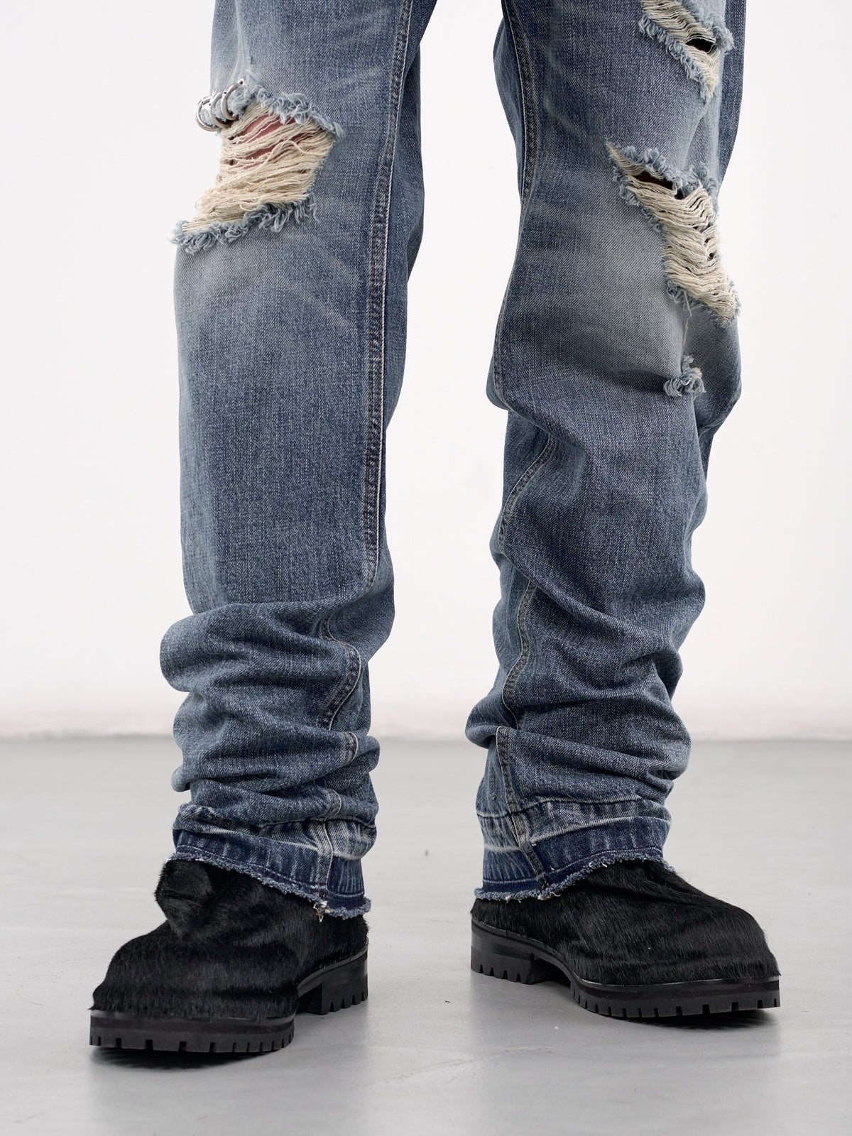 Distressed Denim Trousers (DP0-25-333-BLUE)