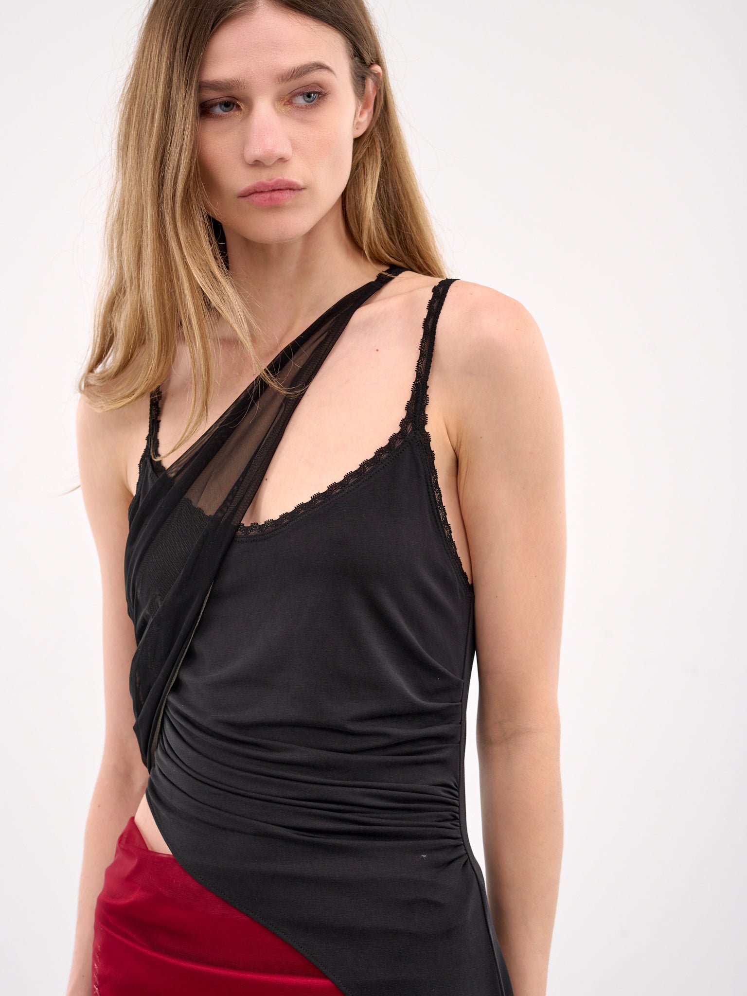 Extended Trim Asymmetric Top (TOP-08BK-BLACK)