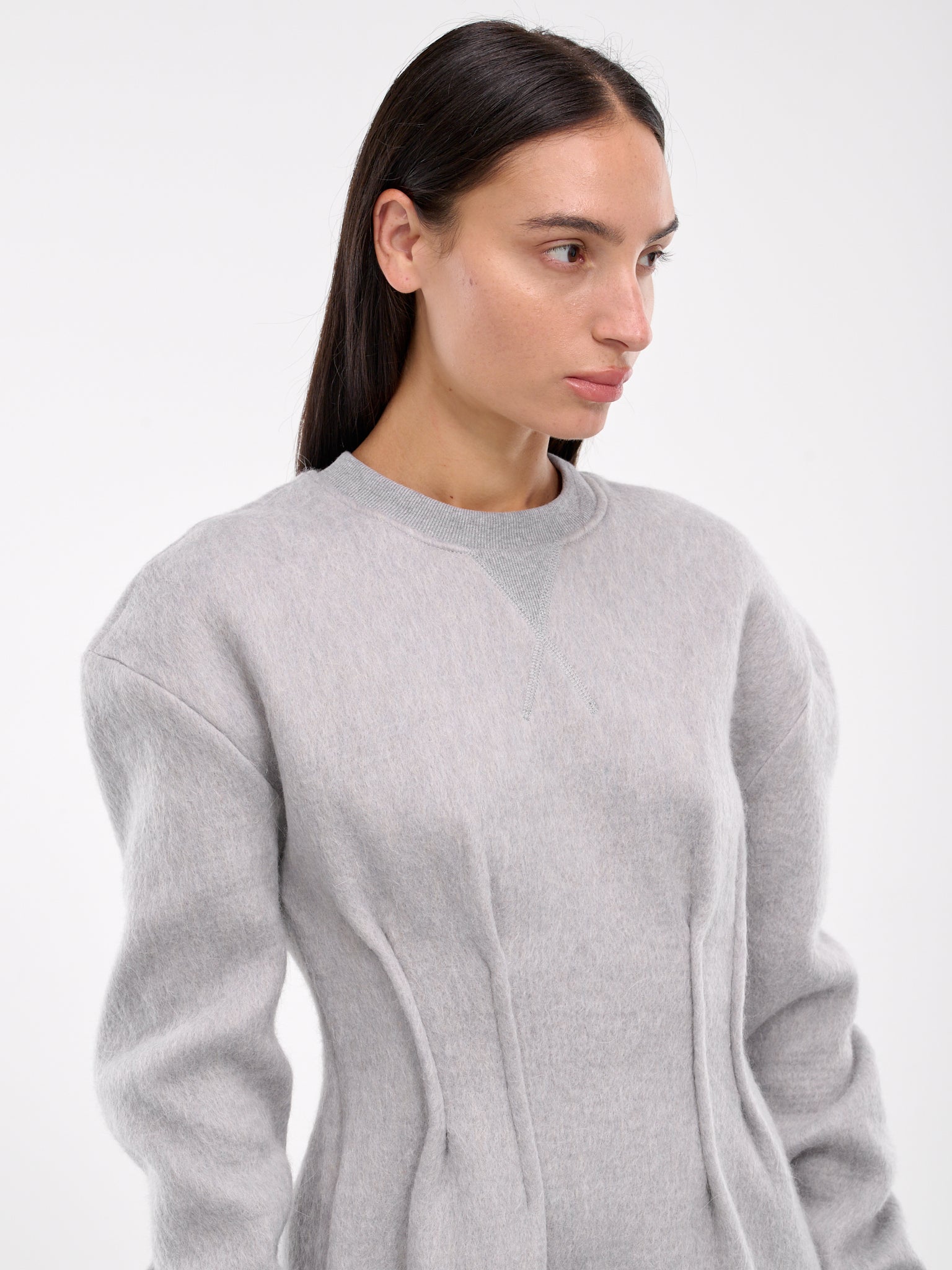 Crewneck Pullover Dress (DRO461-PG1643-LIGHT-GREY)