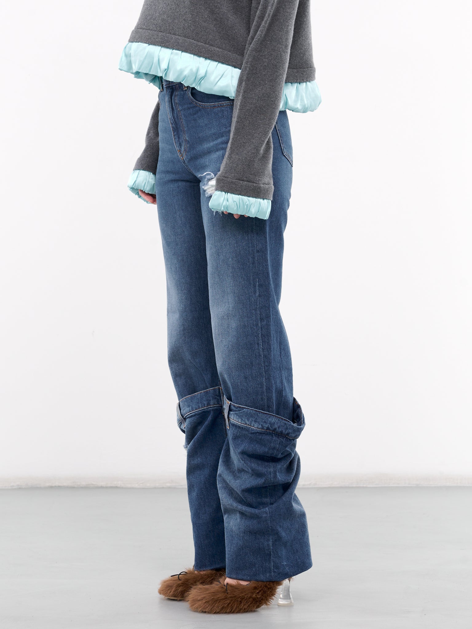 Deconstructed Layered Jeans (DT0056-PG1164-LIGHT-BLUE)