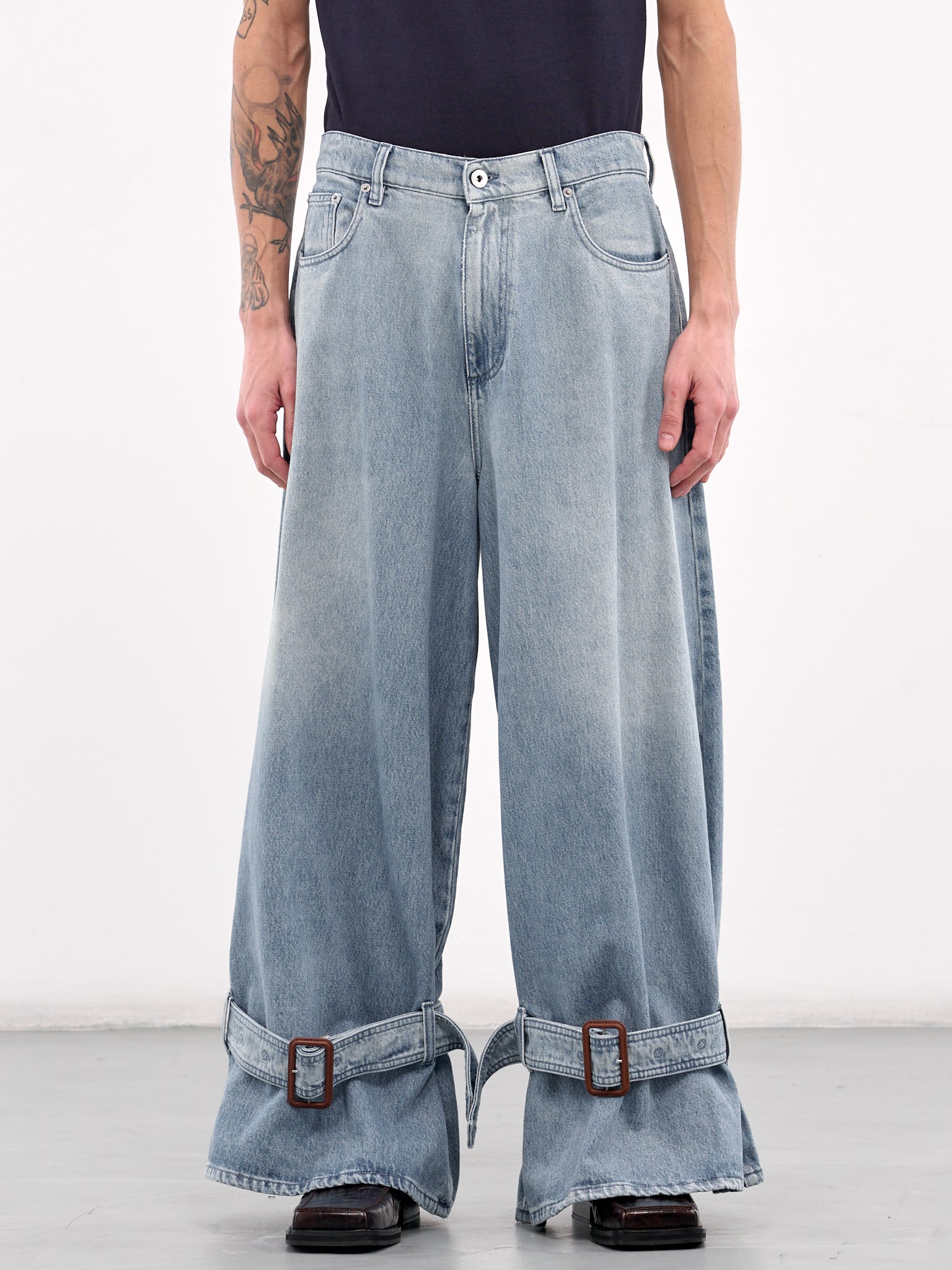 JW ANDERSON Buckled Cuff Jeans | H. Lorenzo - front