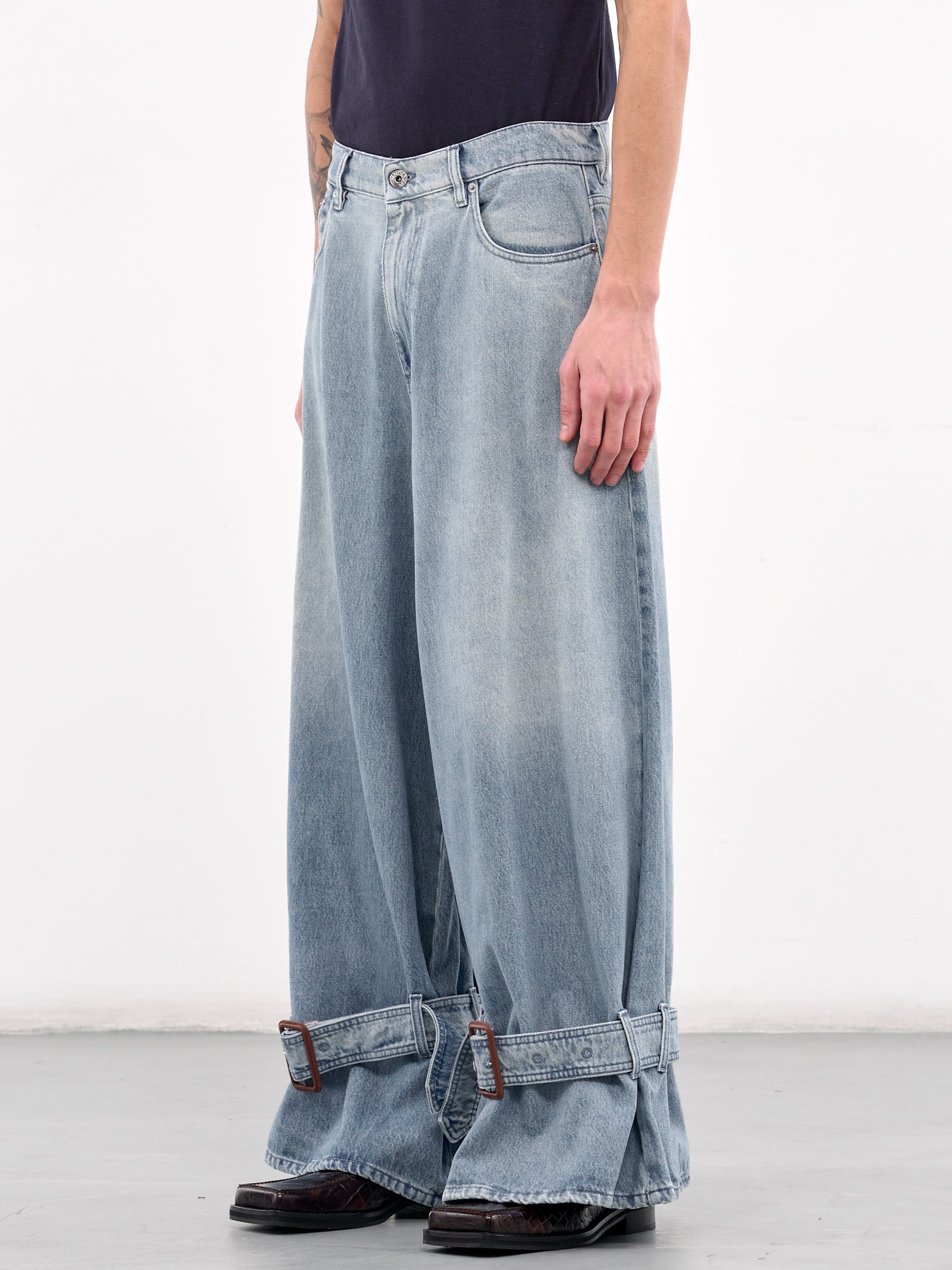 JW ANDERSON Buckled Cuff Jeans | H. Lorenzo - side