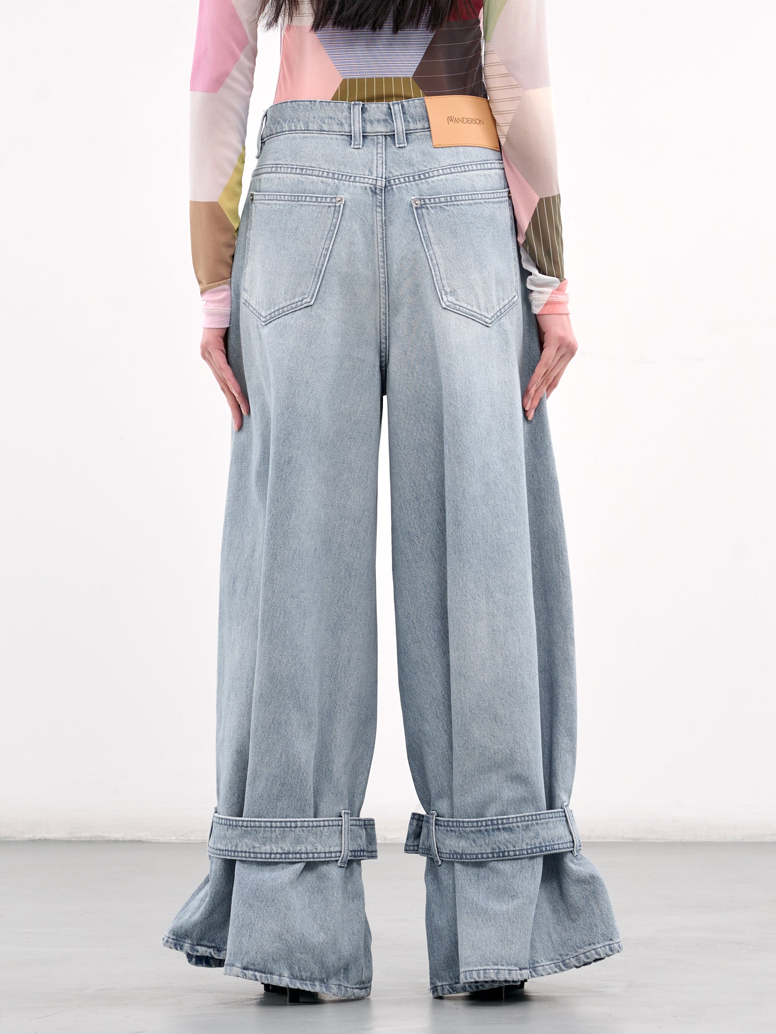 Buckled Cuff Jeans (DT0109-PG1735-LIGHT-BLUE)