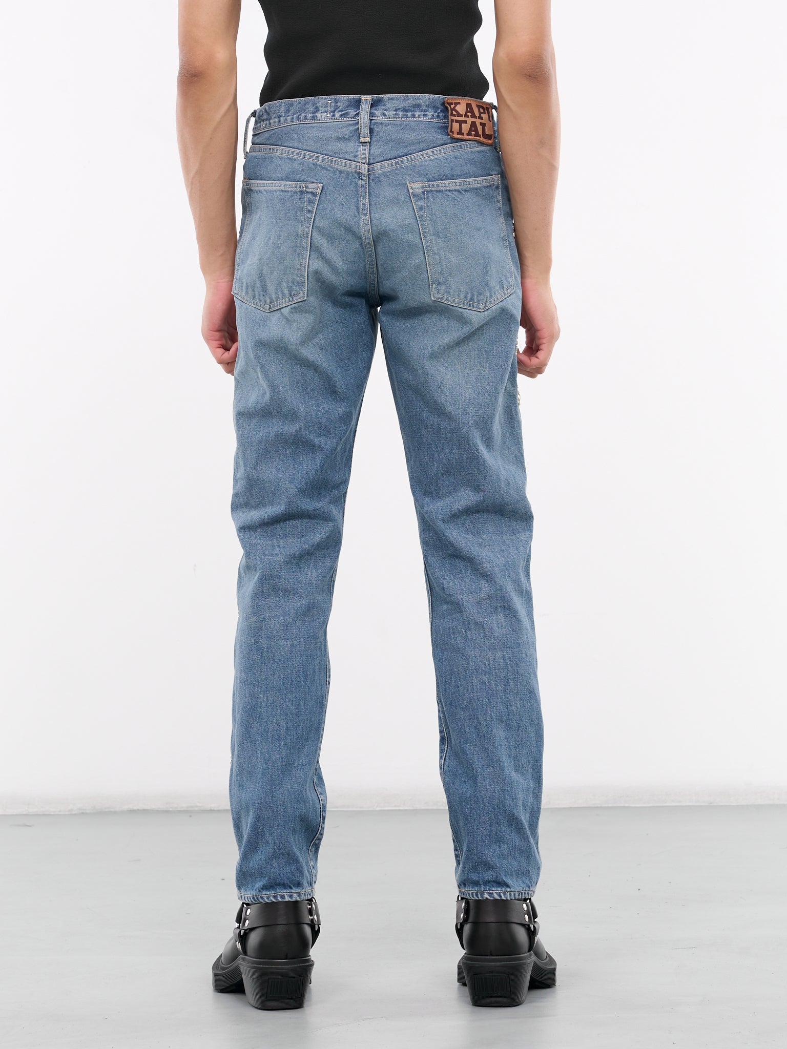 5p Monkey Cisco Studs Jeans (EK-1174LPA-PRO-BLUE)