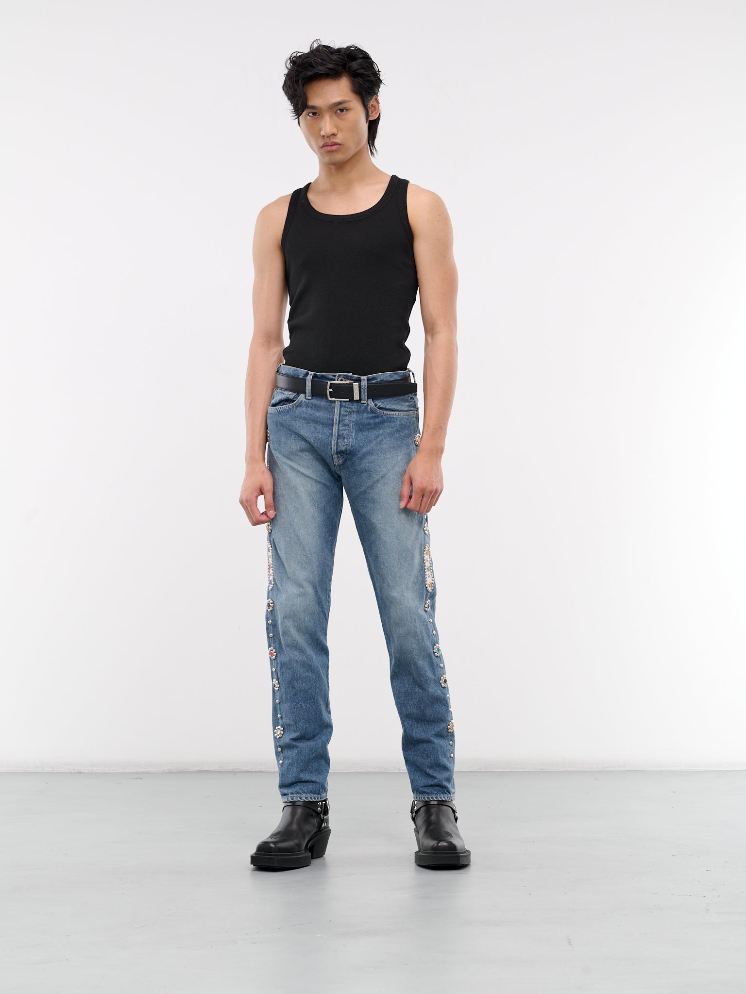 5p Monkey Cisco Studs Jeans (EK-1174LPA-PRO-BLUE)