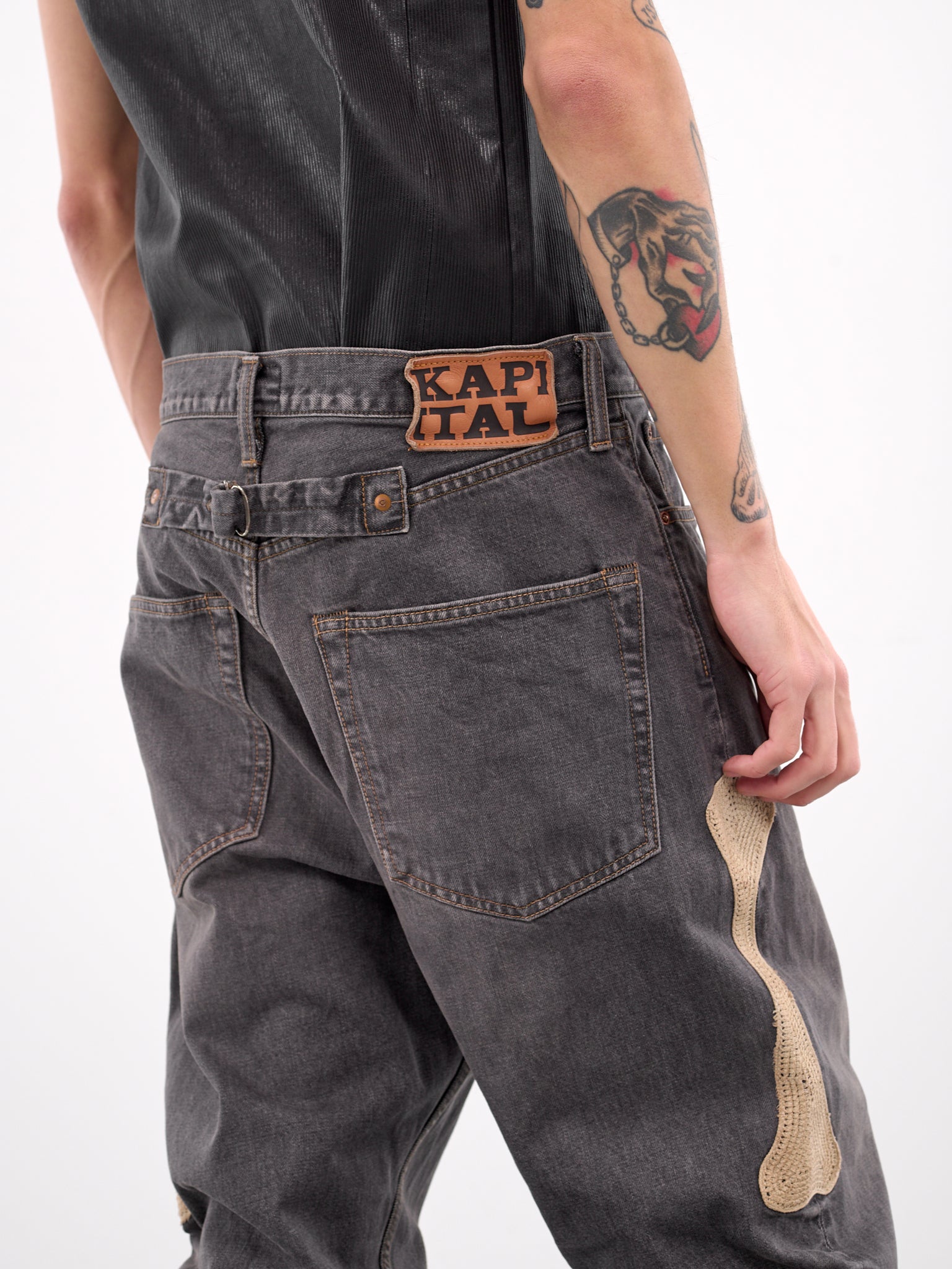 Mexican Tuxedo Denim Jeans (EK-1391LPB-PRO-BLACK)