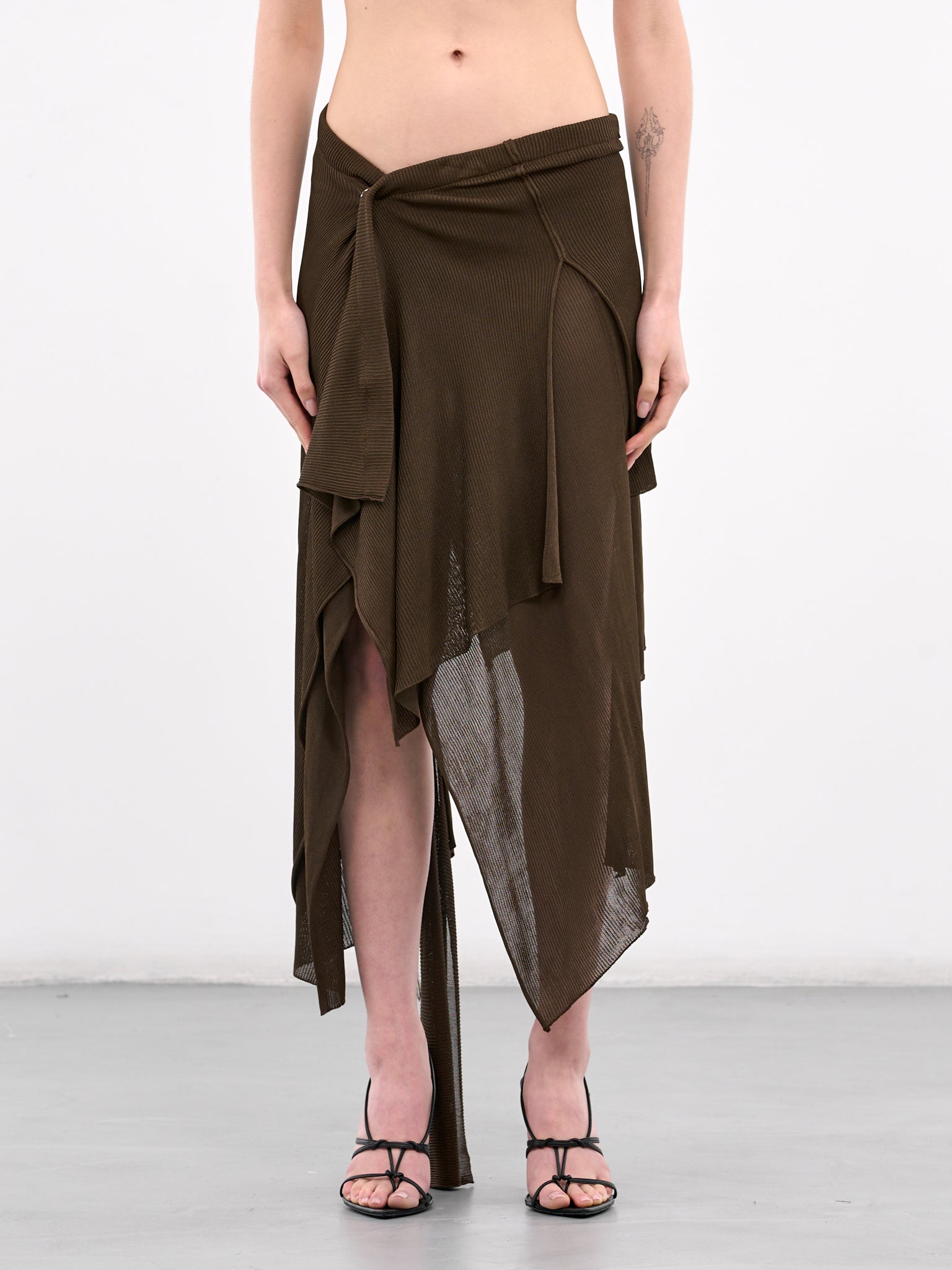 Elizabeth Wrap Skirt (ELIZABETH-BROWN)