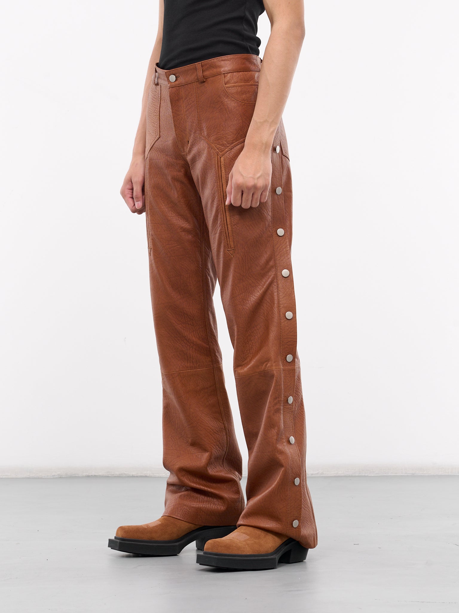 Enchilado Leather Pants (ENCHILADO-ORANGE-TABACCO)