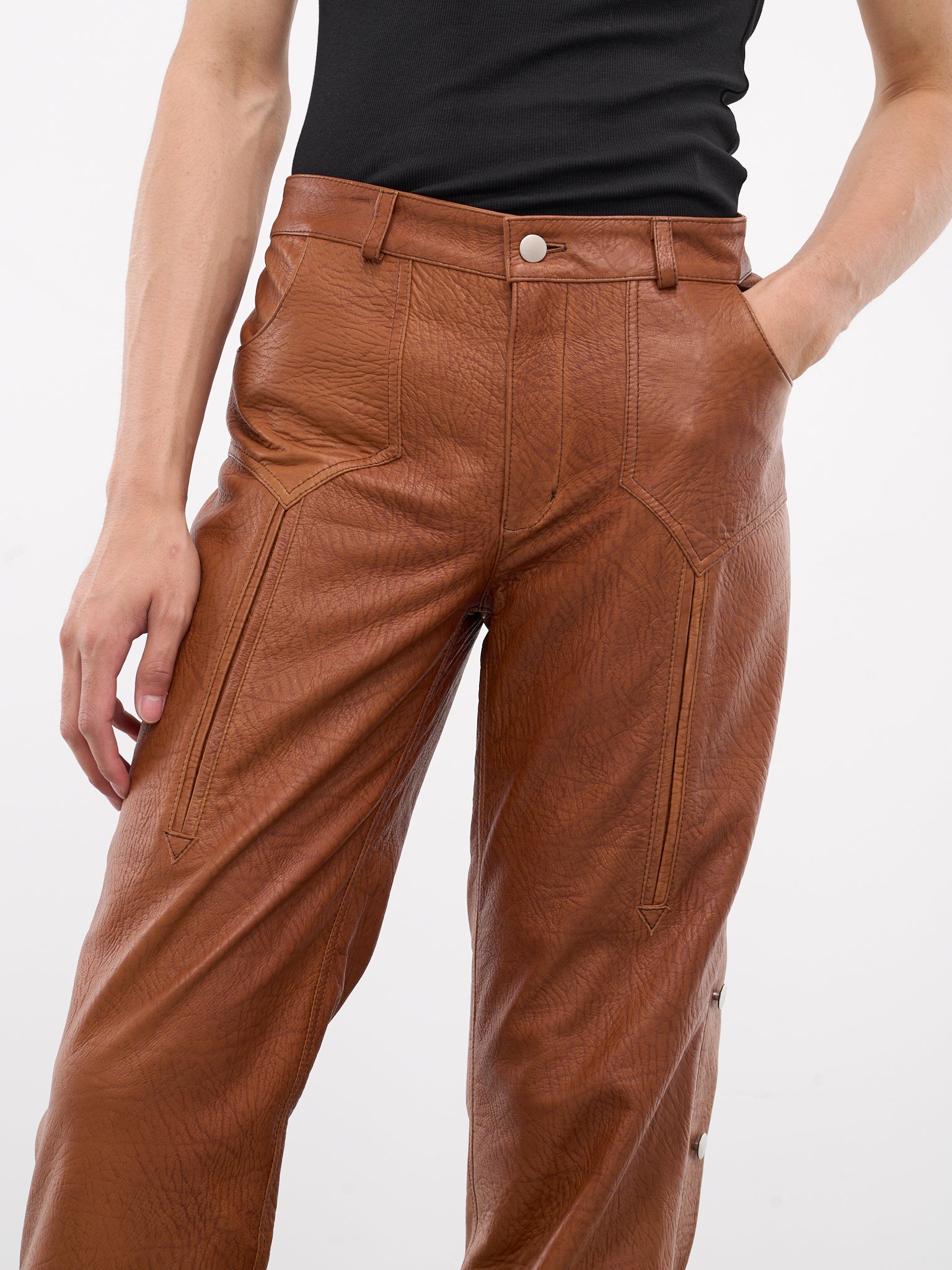 Enchilado Leather Pants (ENCHILADO-ORANGE-TABACCO)