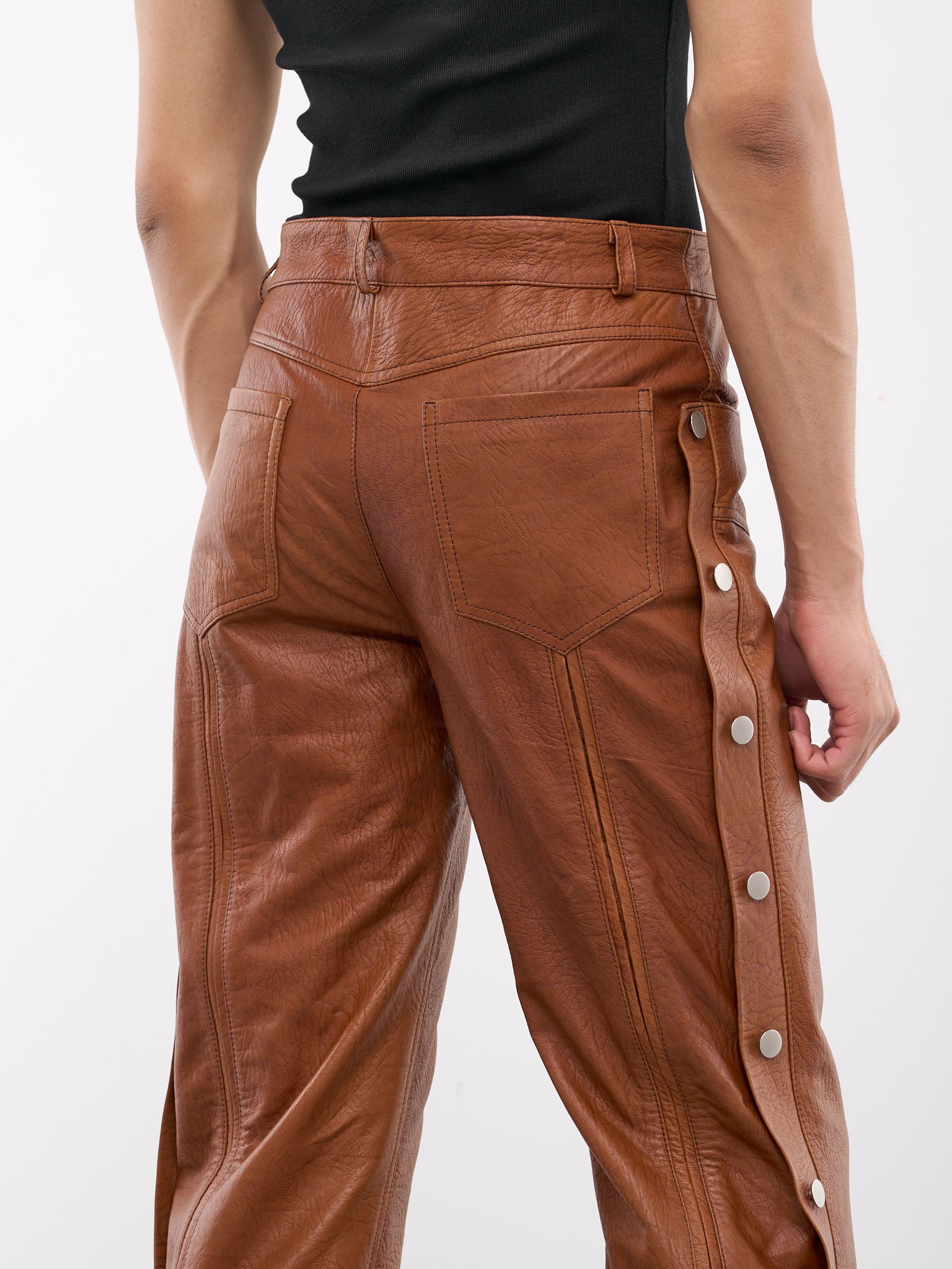 Enchilado Leather Pants (ENCHILADO-ORANGE-TABACCO)