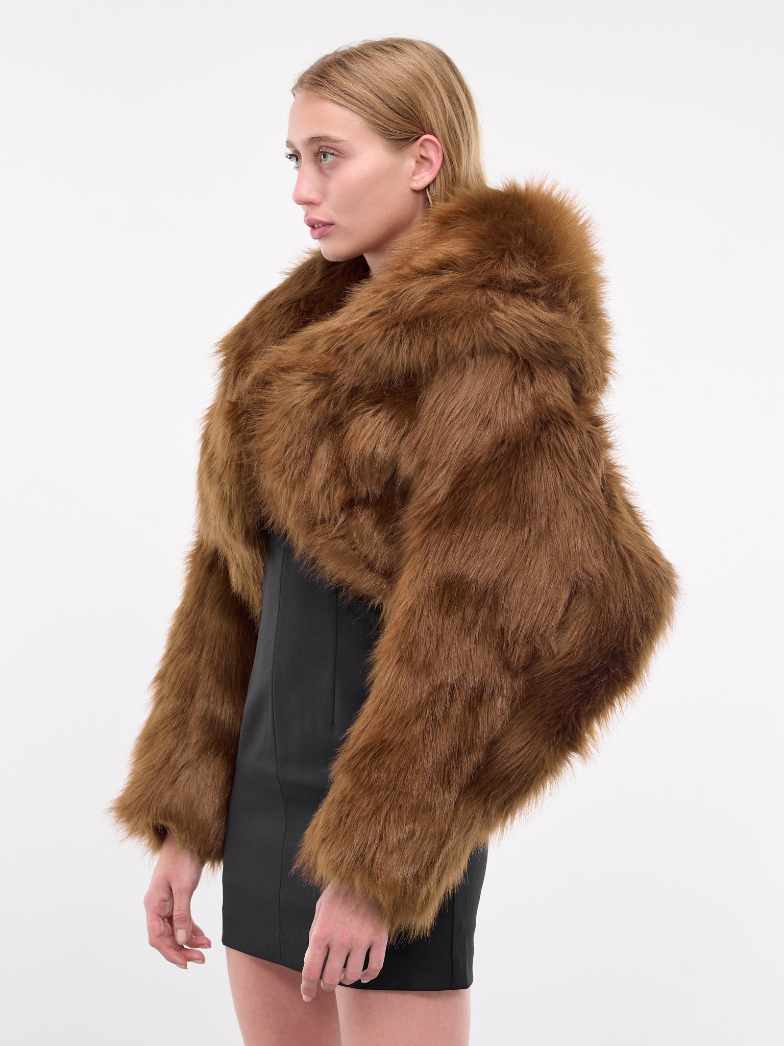 Vicinity Cropped Fur Jacket (ES2224TR-TROUT)