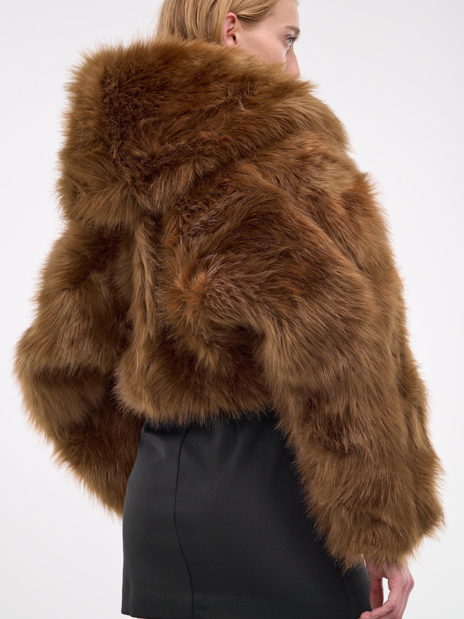 Vicinity Cropped Fur Jacket (ES2224TR-TROUT)