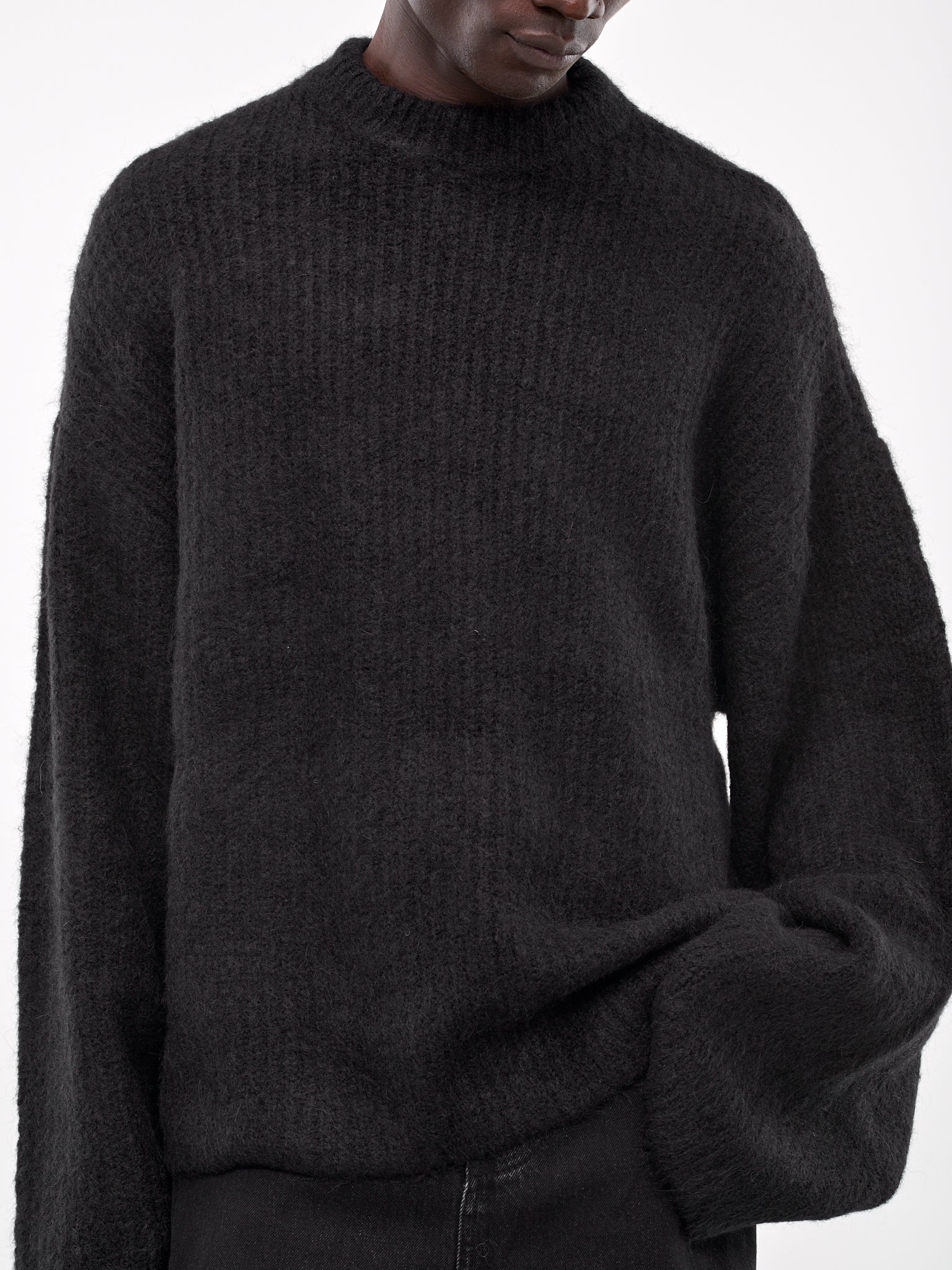 Heavy Knit Crew Sweater (ES2562CR-CROW)