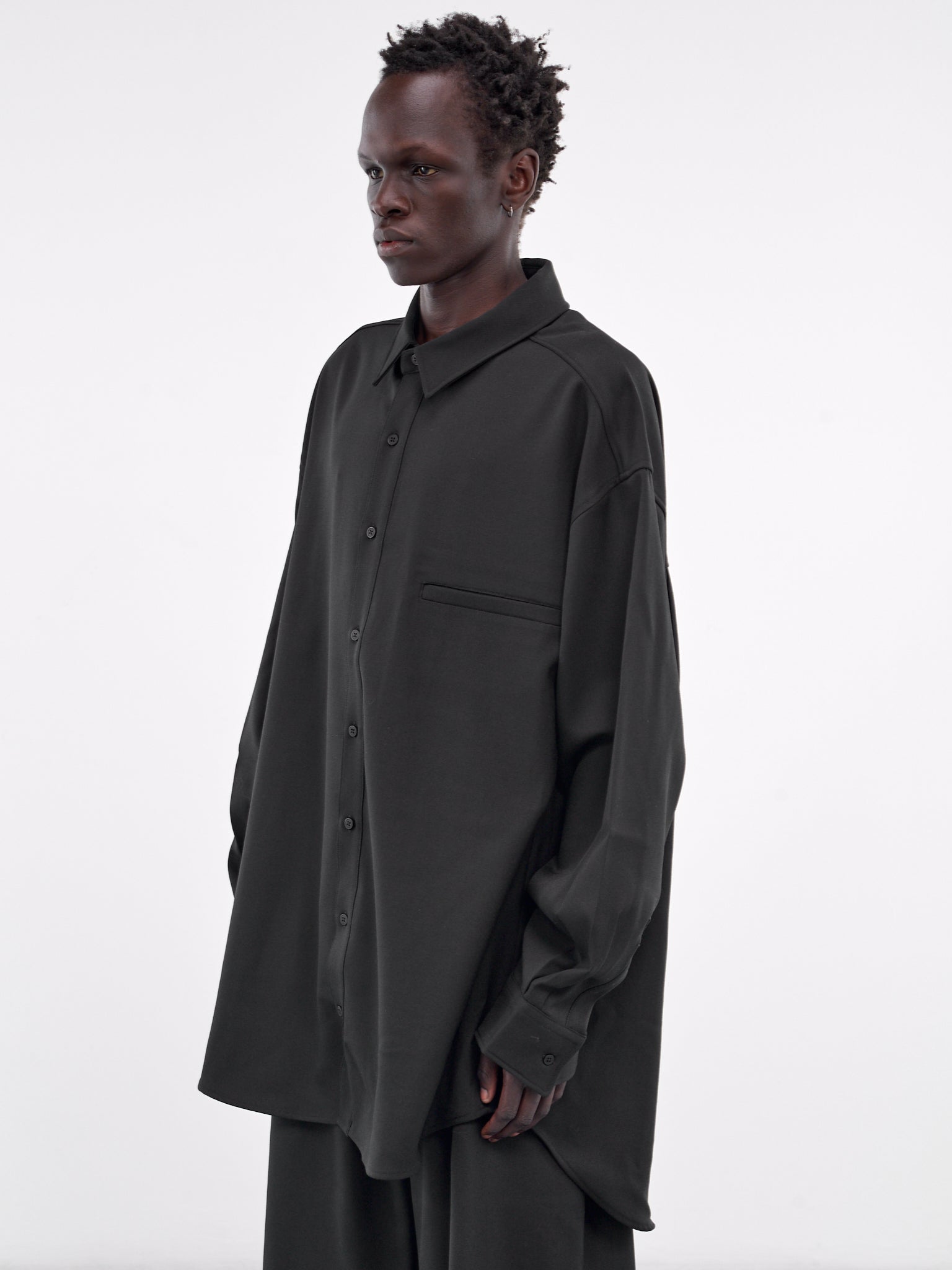 Oversized Overshirt (ES2597BL-BLACK)