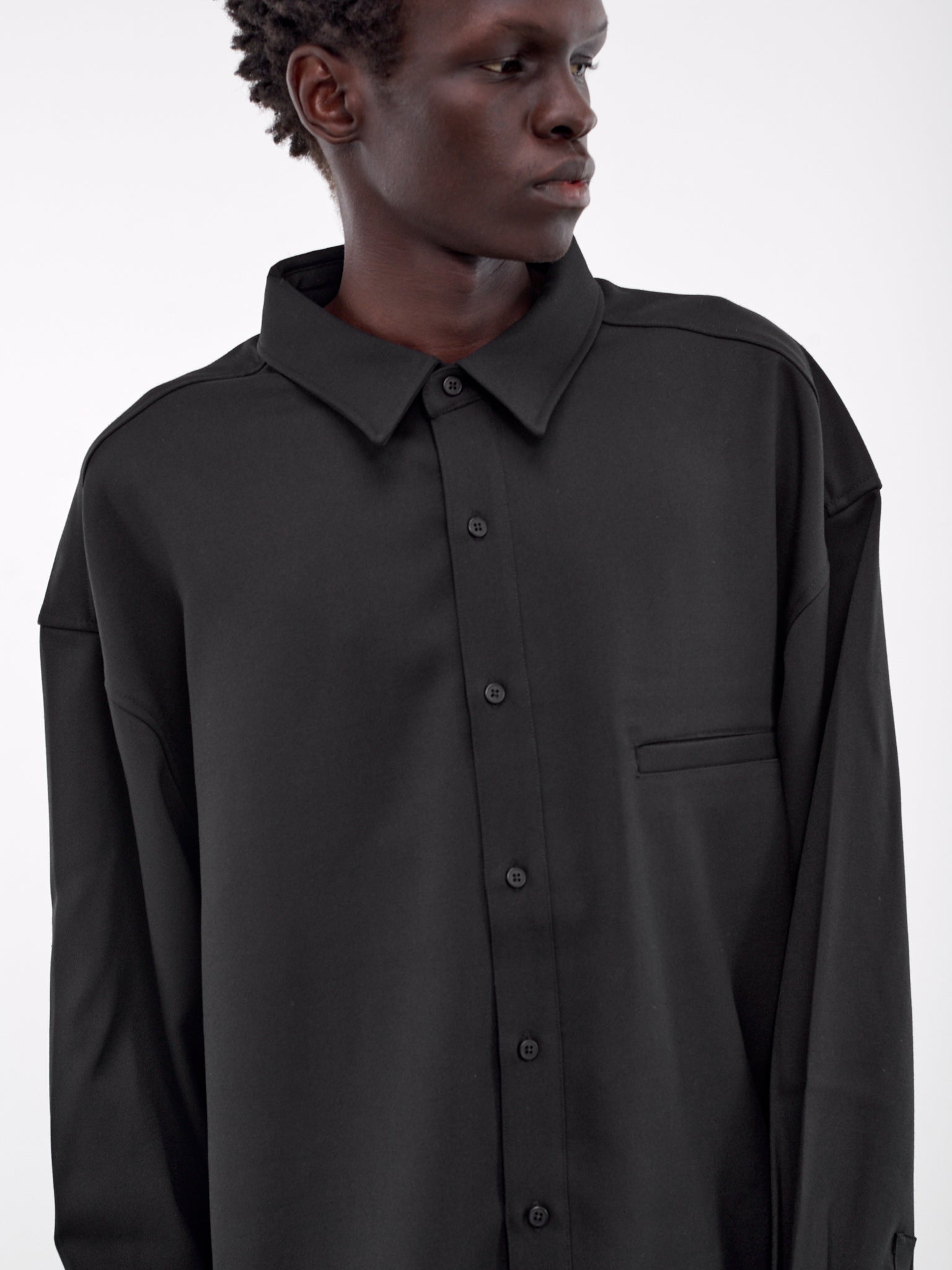 Oversized Overshirt (ES2597BL-BLACK)