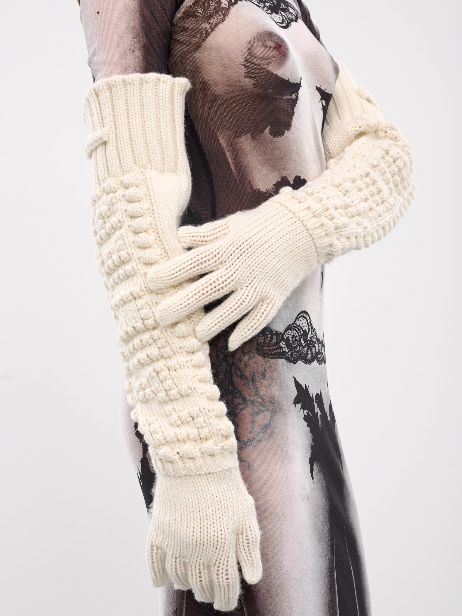 The Je T'aime Gloves (F-GN009-M080-64-CREAM)