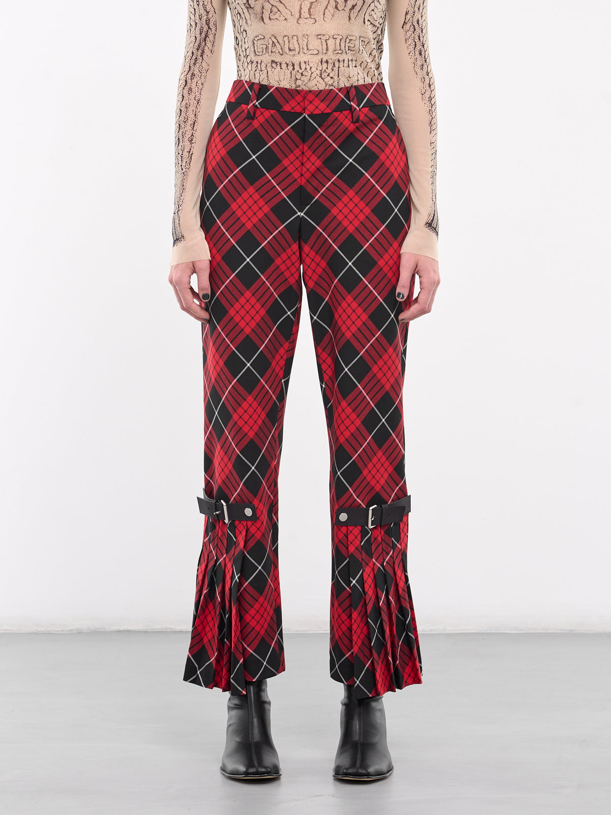 The Tartan Suit Pants (F-PA154-C062-300001-RED-BLK-WH)