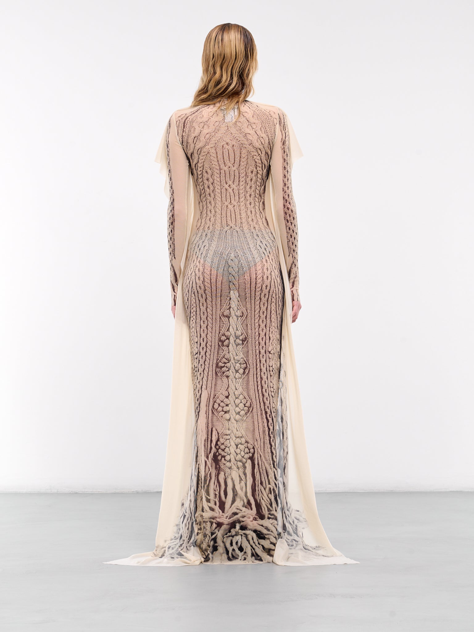 The Knit Aran Dress (F-RO197-T562-6900-LIGHT-BEIGE)