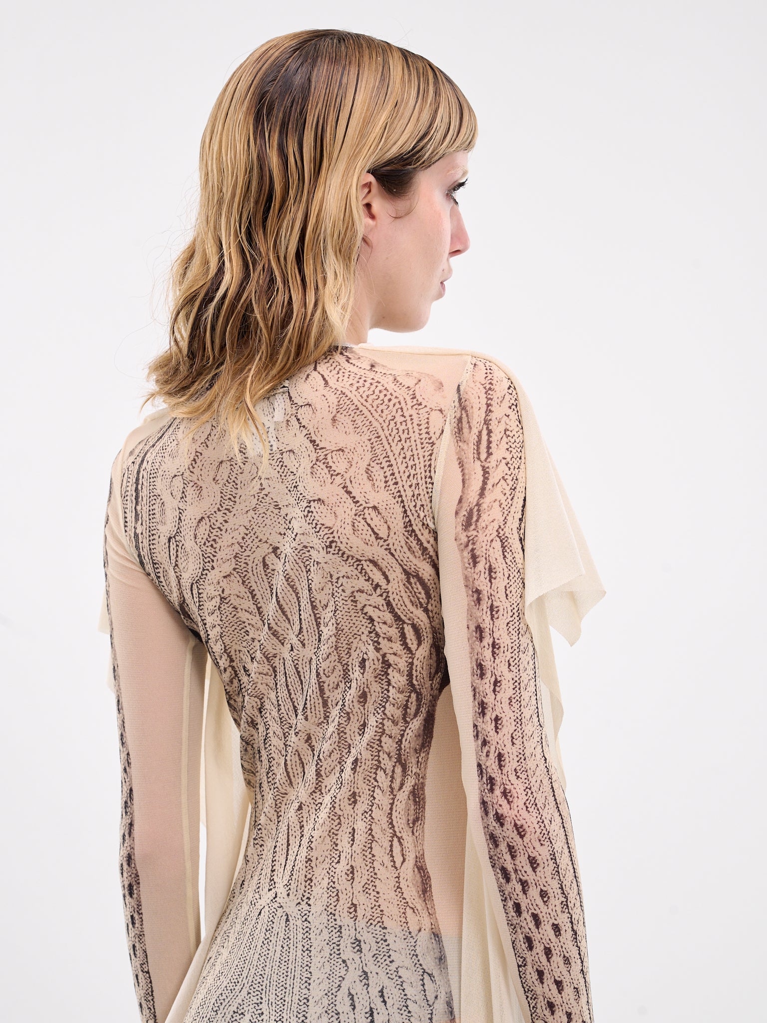 The Knit Aran Dress (F-RO197-T562-6900-LIGHT-BEIGE)