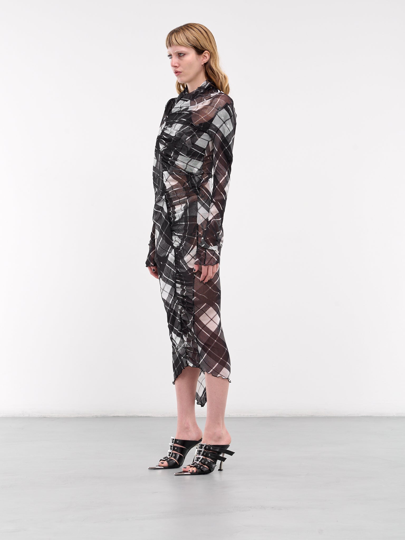 The Tartan Dress (F-RO297-T573-000201-BLACK-GRE-)