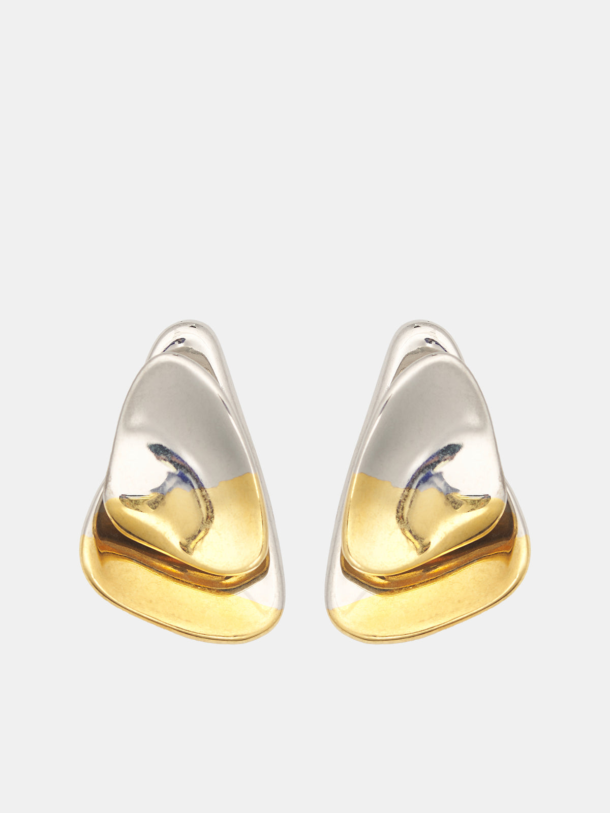 Small Petali Earrings (F24-EA007-P-SILVER-GOLD)