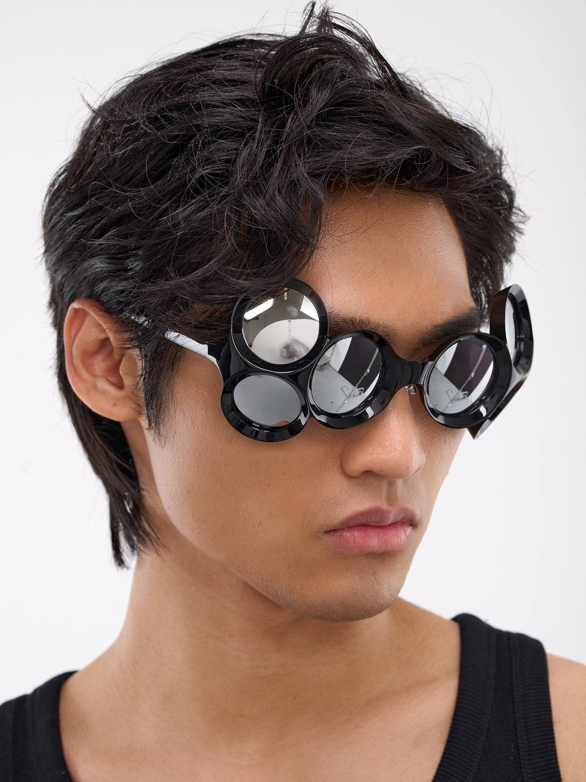 087 Six Eyes Sunglasses (FA-087-001-BLACK)