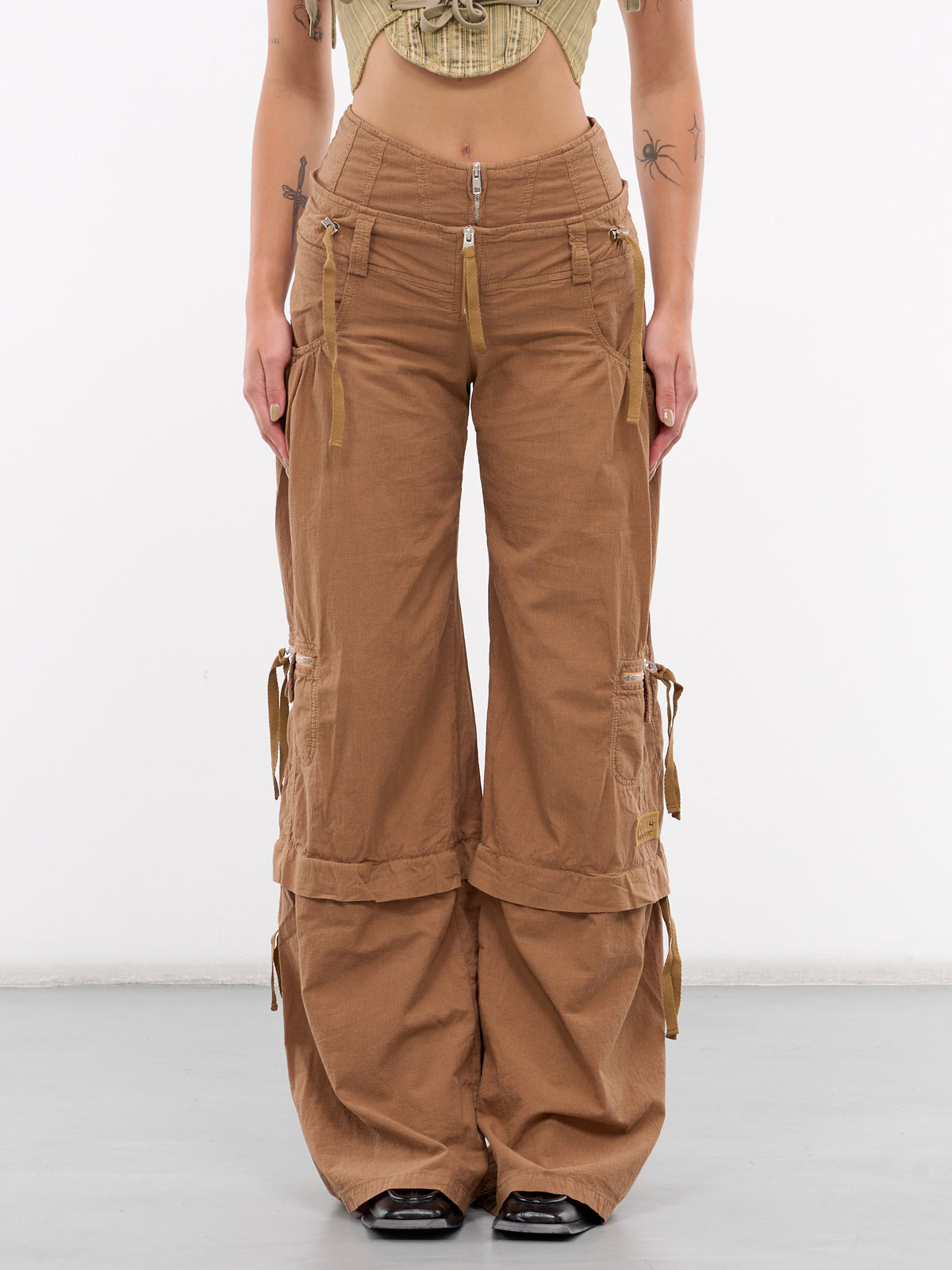 FRGMT Trousers (FRGMTT0TCHK-TAN-CHECK)