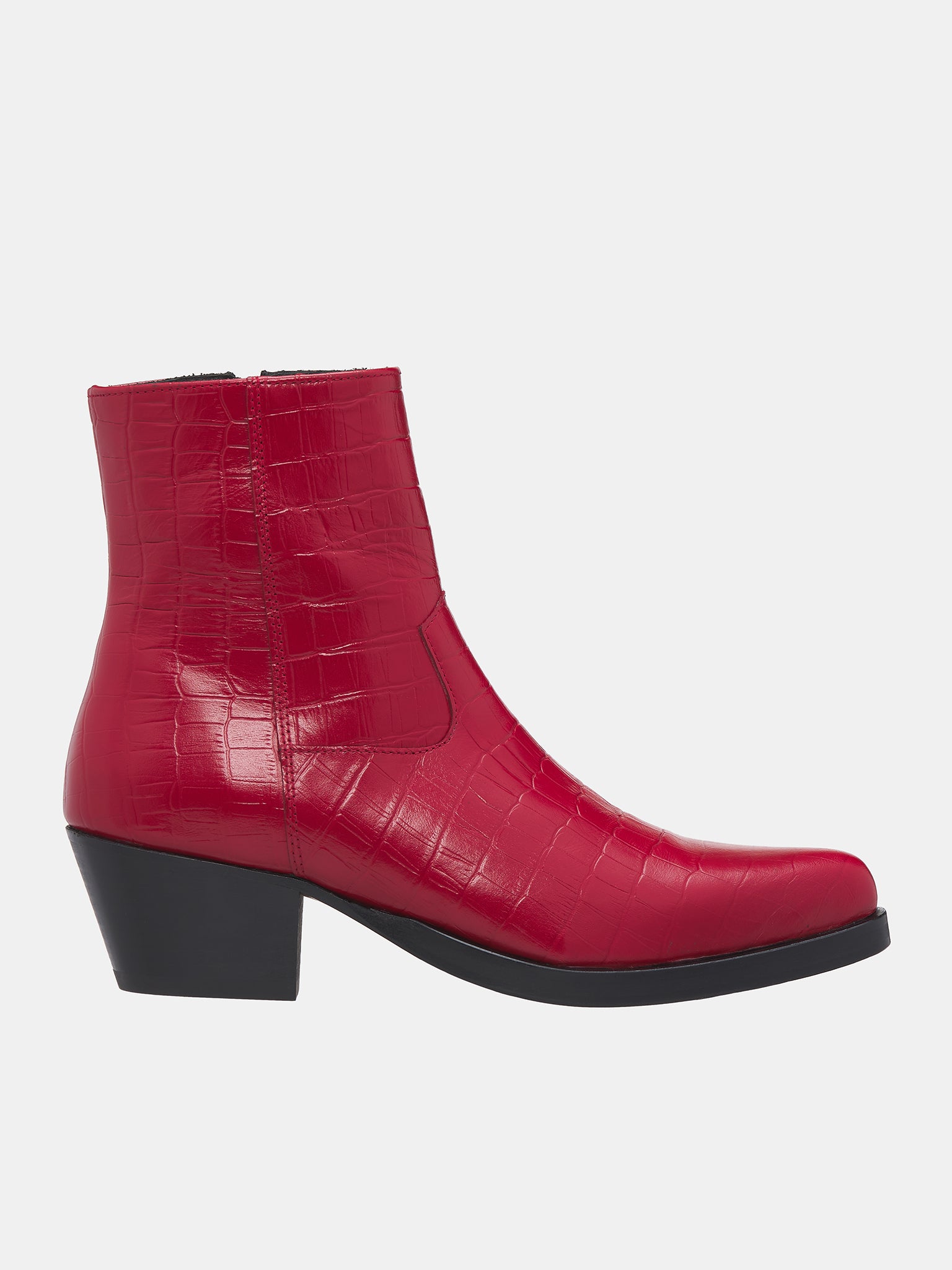 Red crocodile boots online