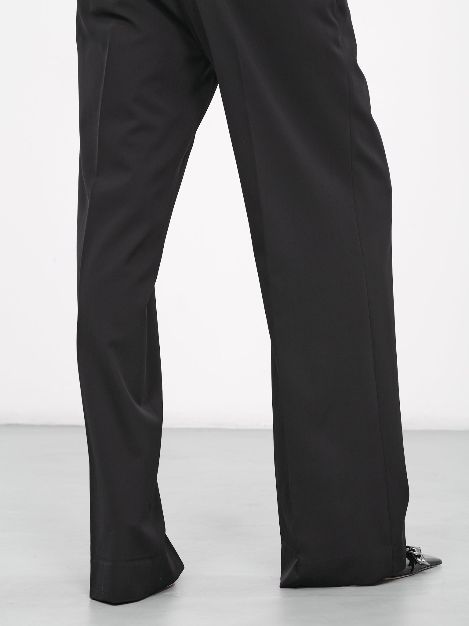 Buy Black Wool Slim Fit Pants for Men Online at Fabindia | 20047095