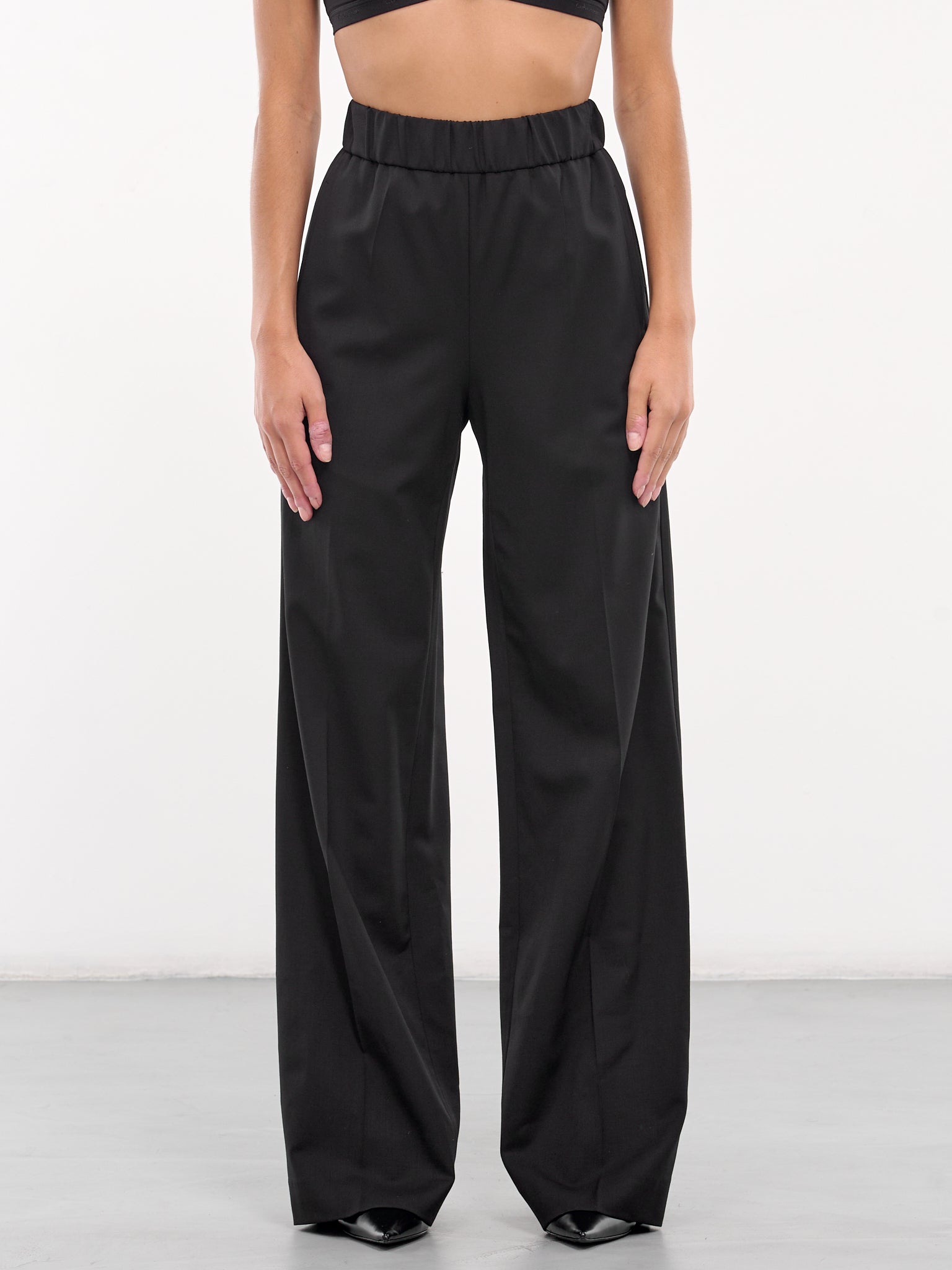 Stretch Wool Twill Trousers (FTC51T-FUBGC-BLACK)