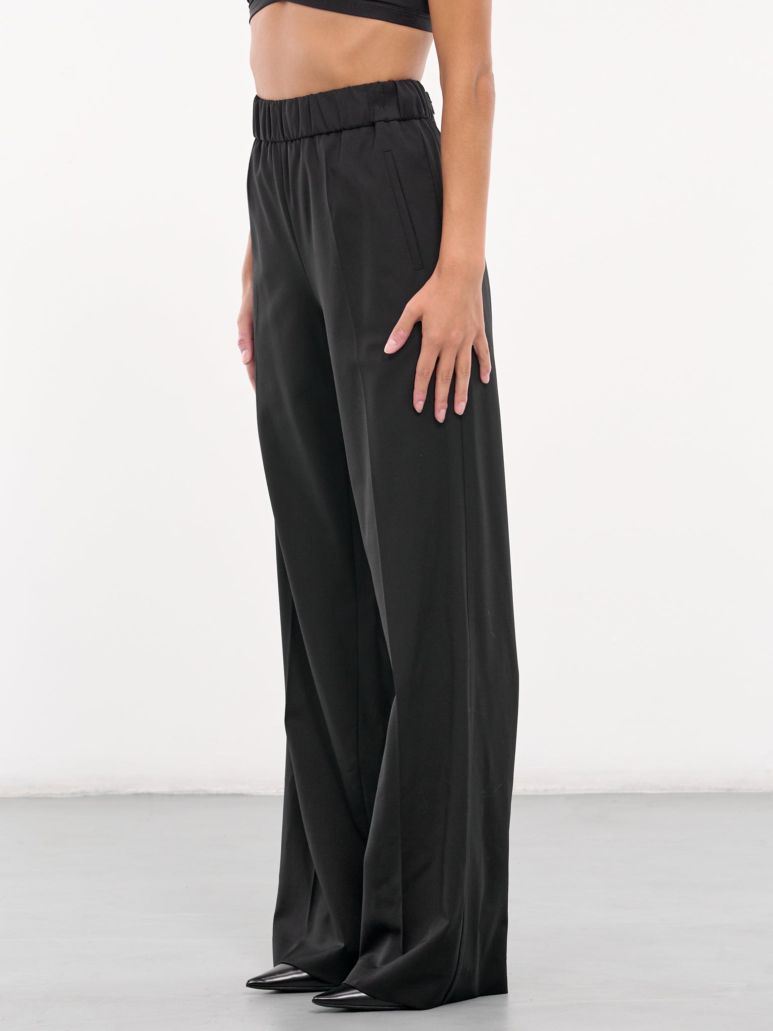 Stretch Wool Twill Trousers (FTC51T-FUBGC-BLACK)