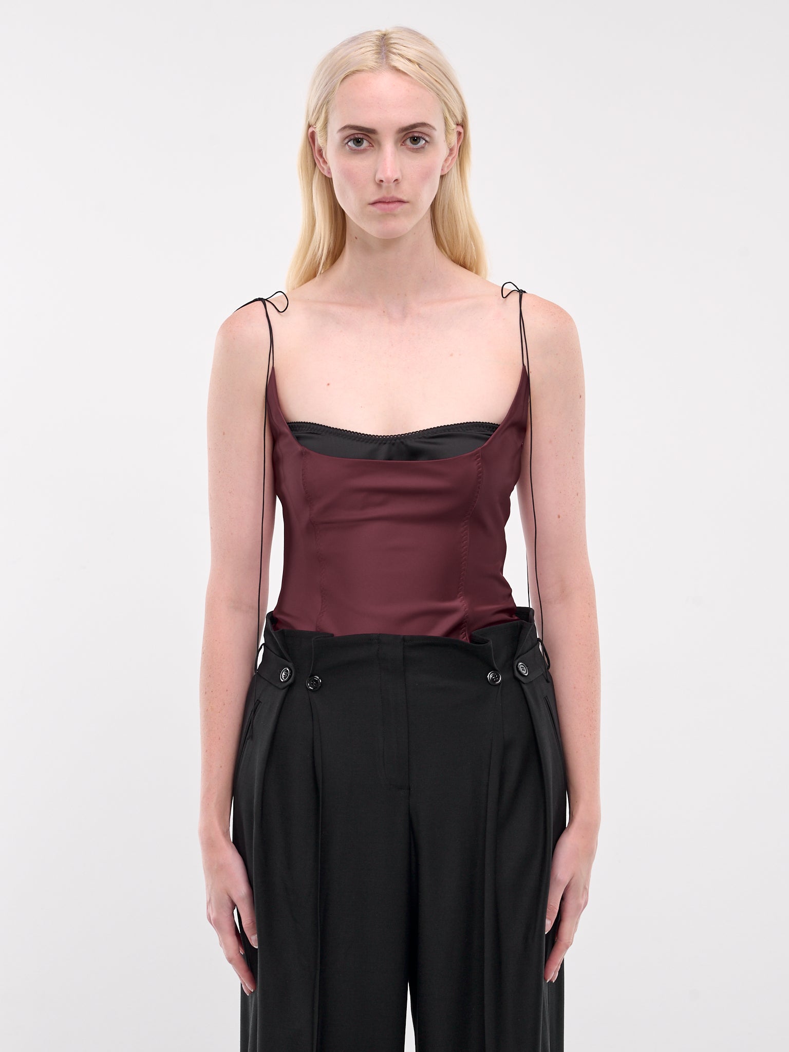 Two-Tone Tank Top (FW2438-VIVID-BURGUNDY)