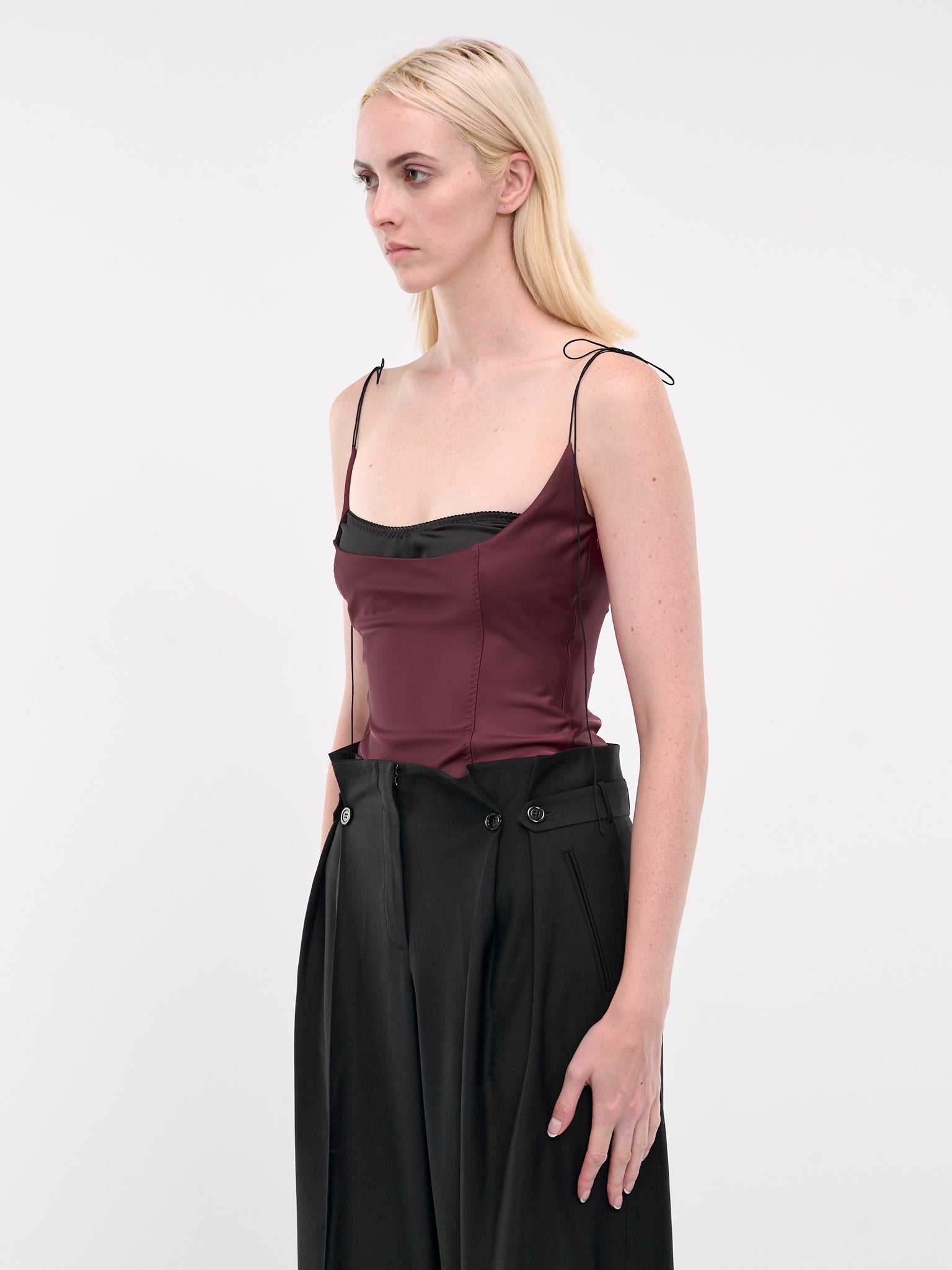 Two-Tone Tank Top (FW2438-VIVID-BURGUNDY)