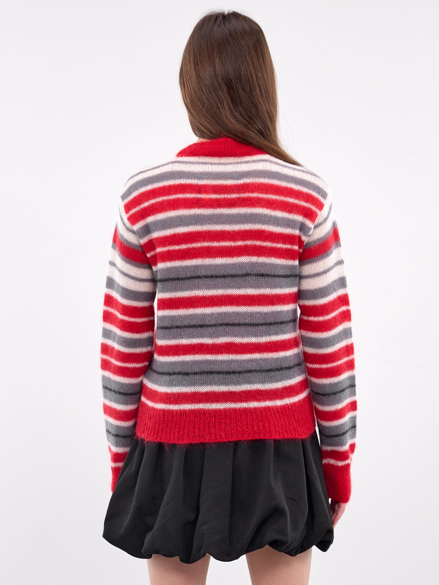 Striped Mohair Sweater (GCMD0573Q0-UFU178-GREY-MULTI)