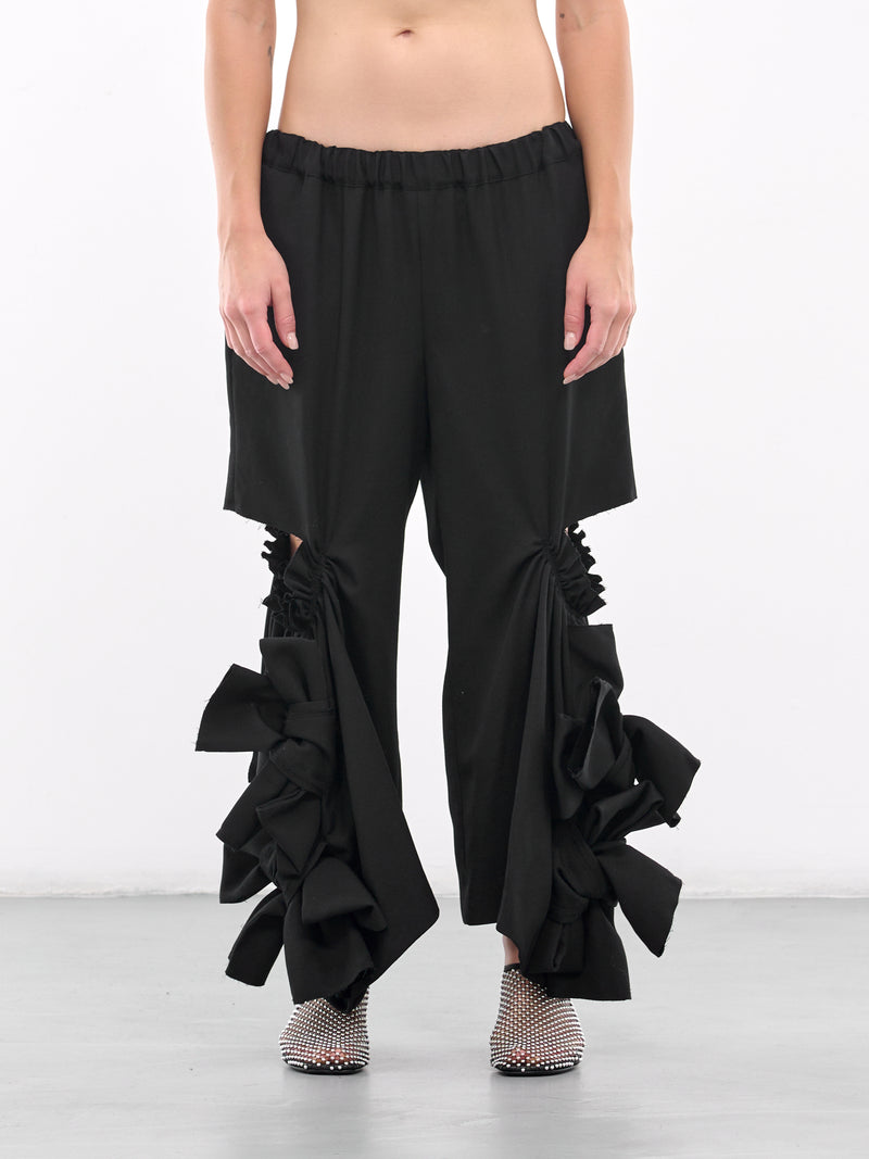 Deconstructed Draping Trousers (GN-P010-051-BLACK)