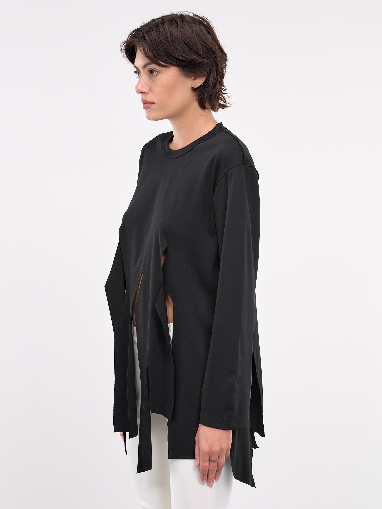 Asymmetric Cut Tee (GN-T009-051-BLACK)