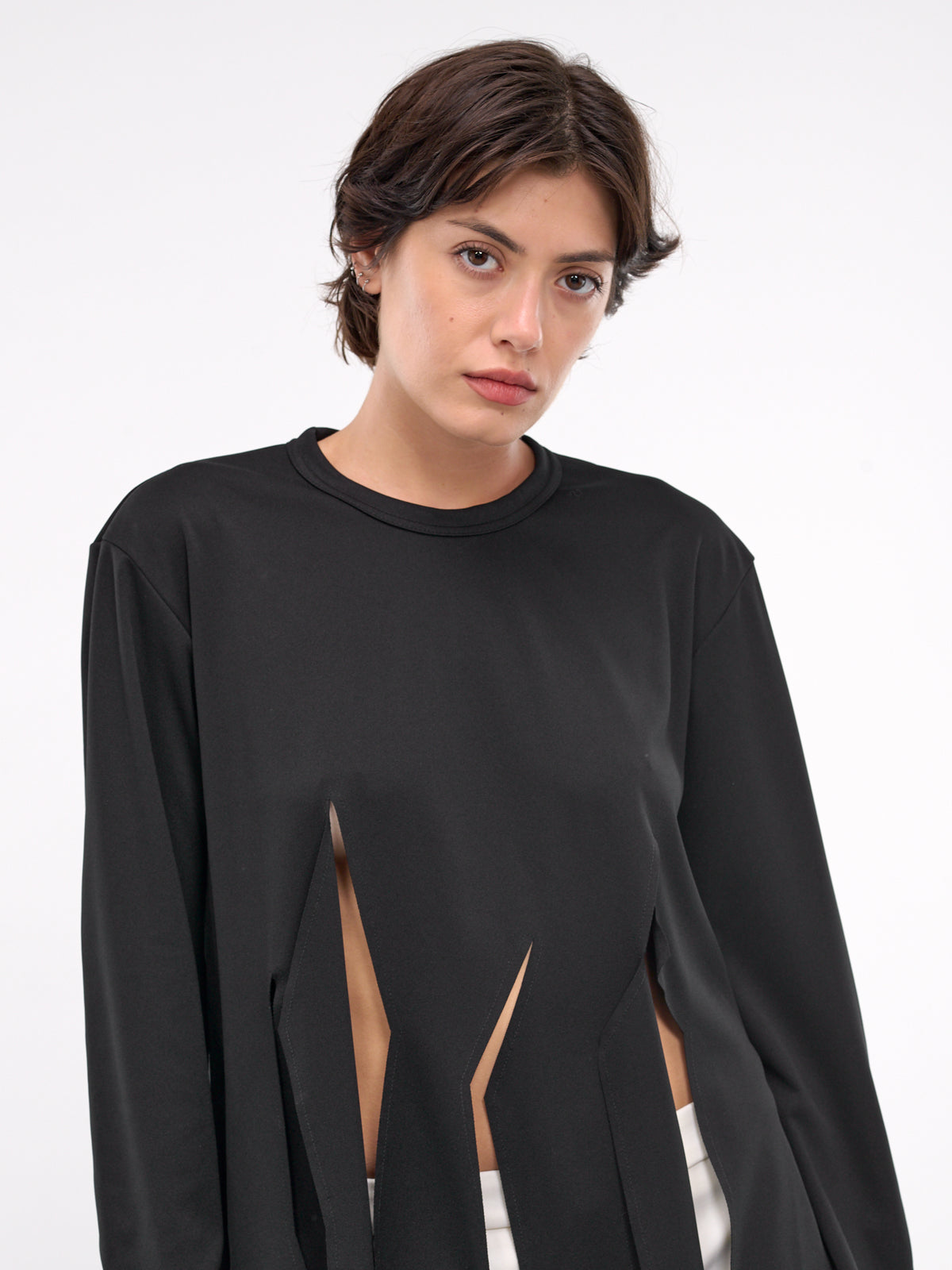 Asymmetric Cut Tee (GN-T009-051-BLACK)