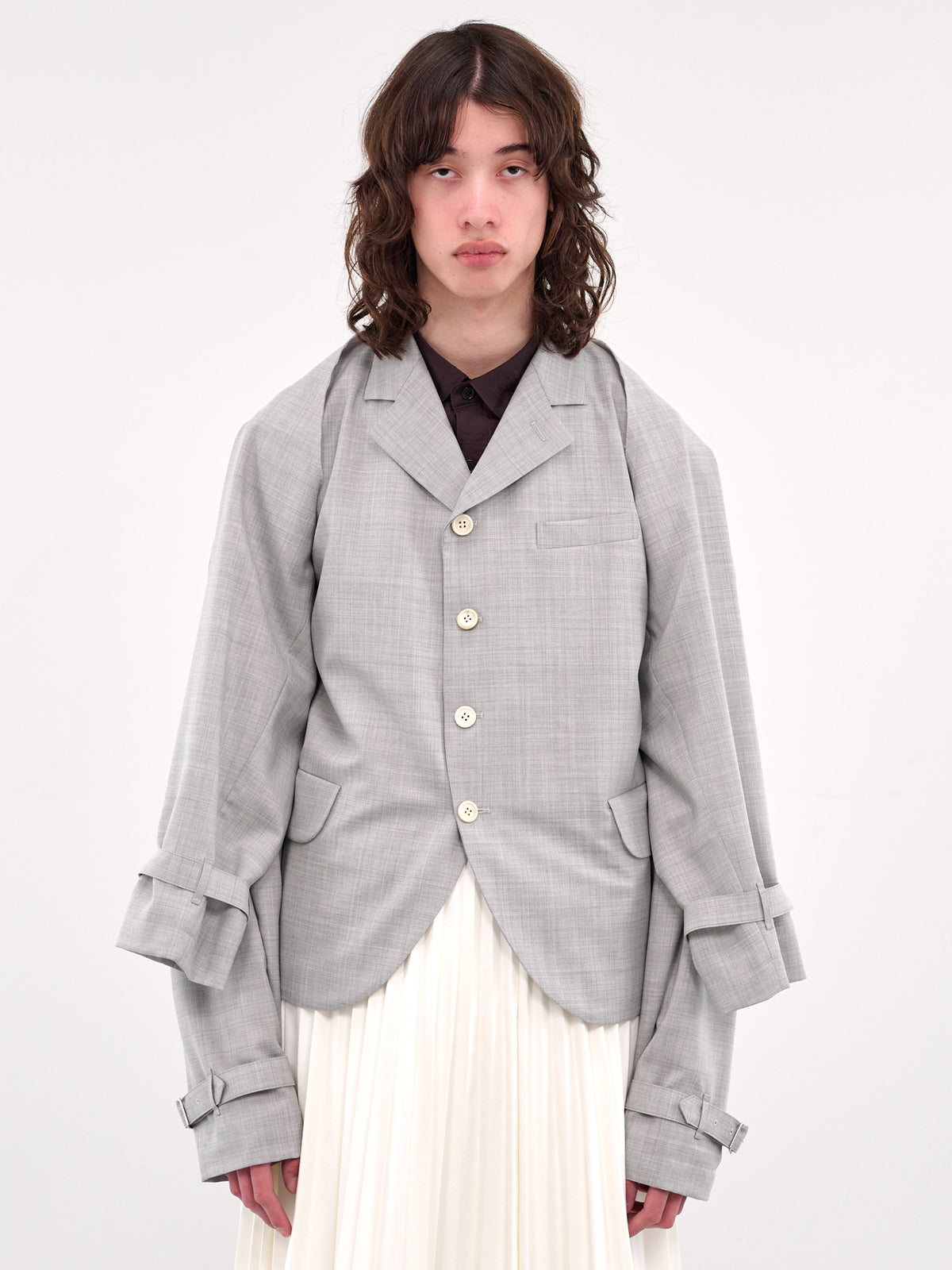 Deconstructed Blazer (GO-J039-S25-TOP-GREY)