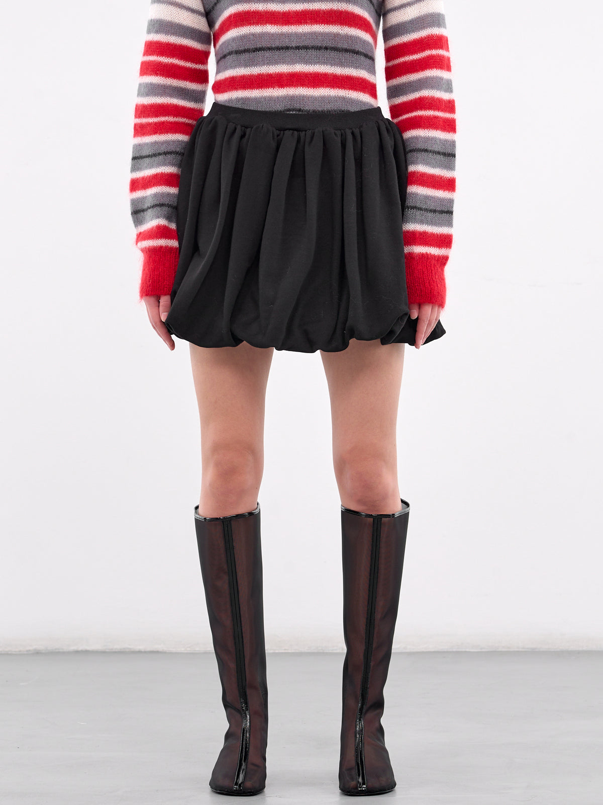 Balloon Mini Skirt (GOJE0701U0-UTC275-BLACK)