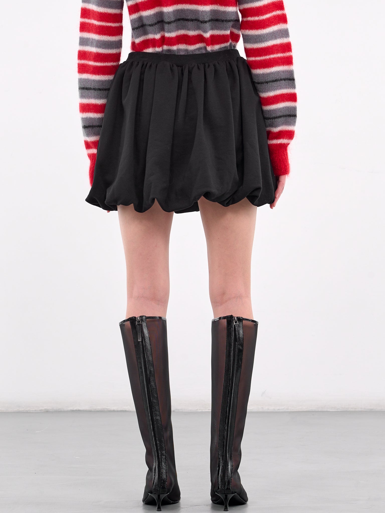 Balloon Mini Skirt (GOJE0701U0-UTC275-BLACK)