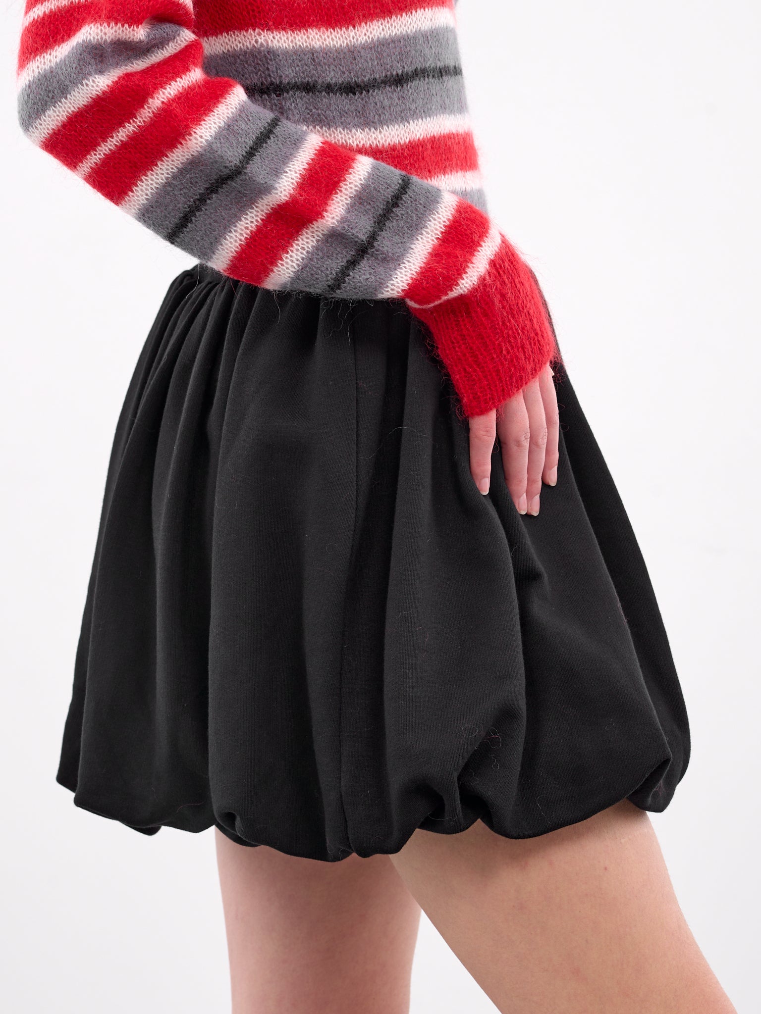 Balloon Mini Skirt (GOJE0701U0-UTC275-BLACK)