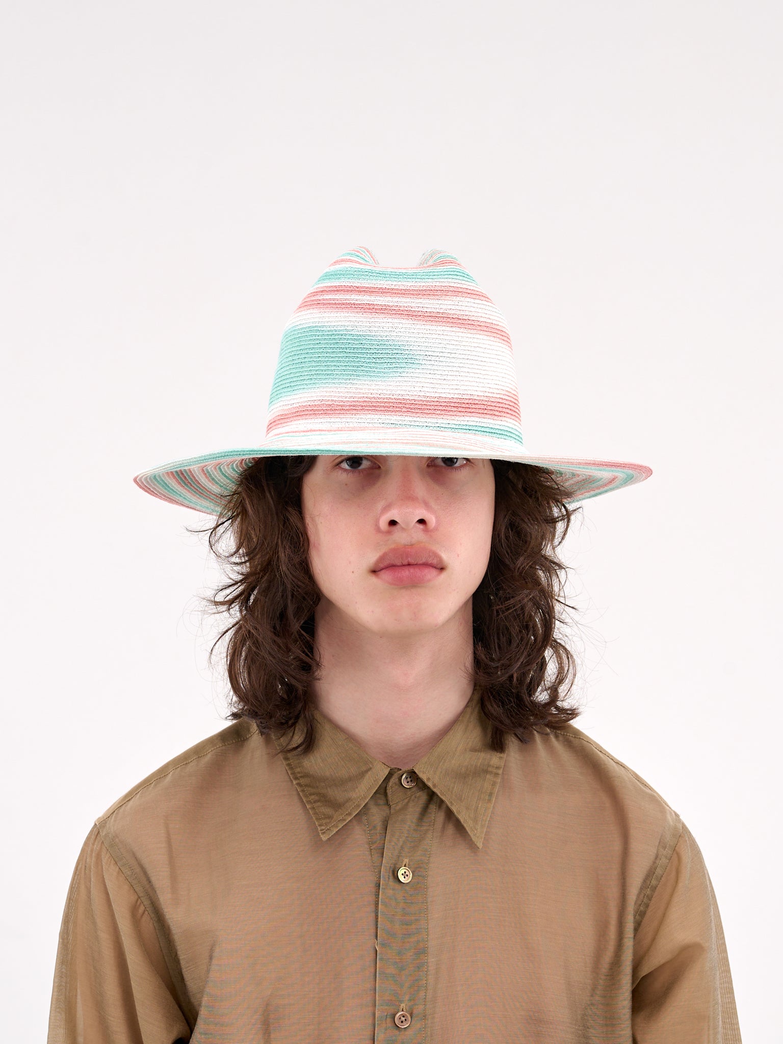 Marble Ten Gallon Hat (H-251005-37-MINT-GREEN-PINK)